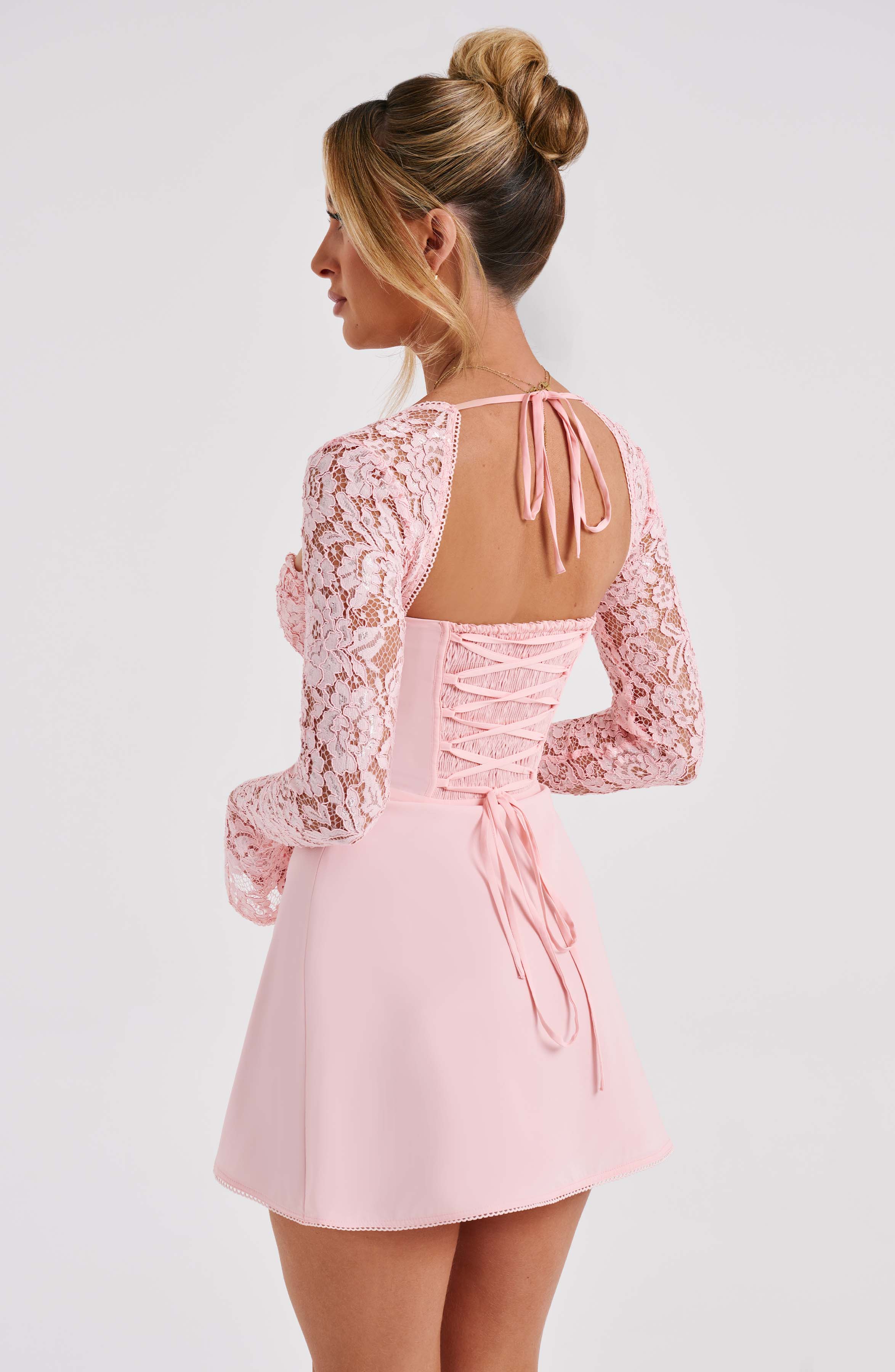 Jacinta Mini Dress - Blush - Image 10