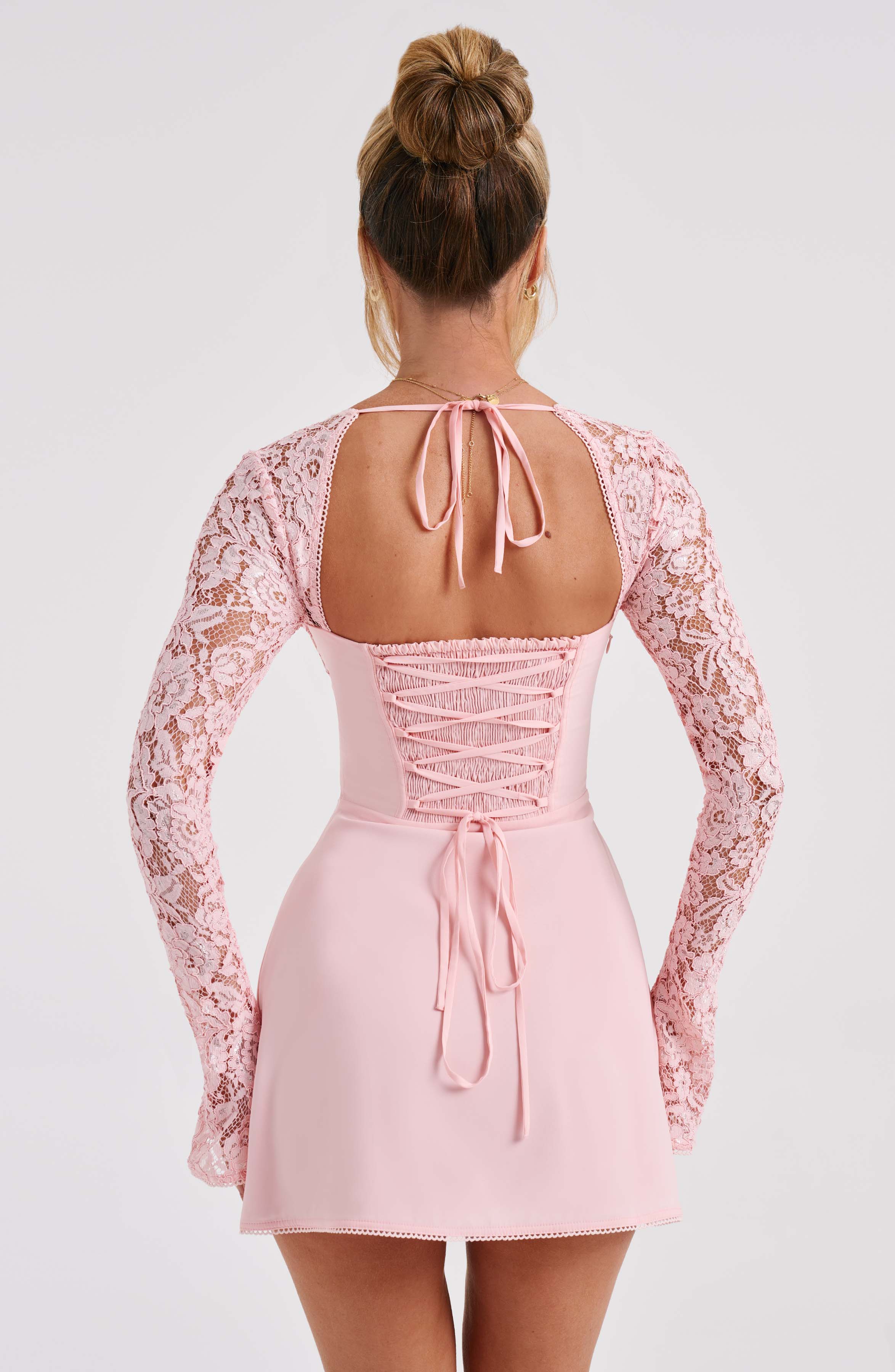 Jacinta Mini Dress - Blush - Image 3