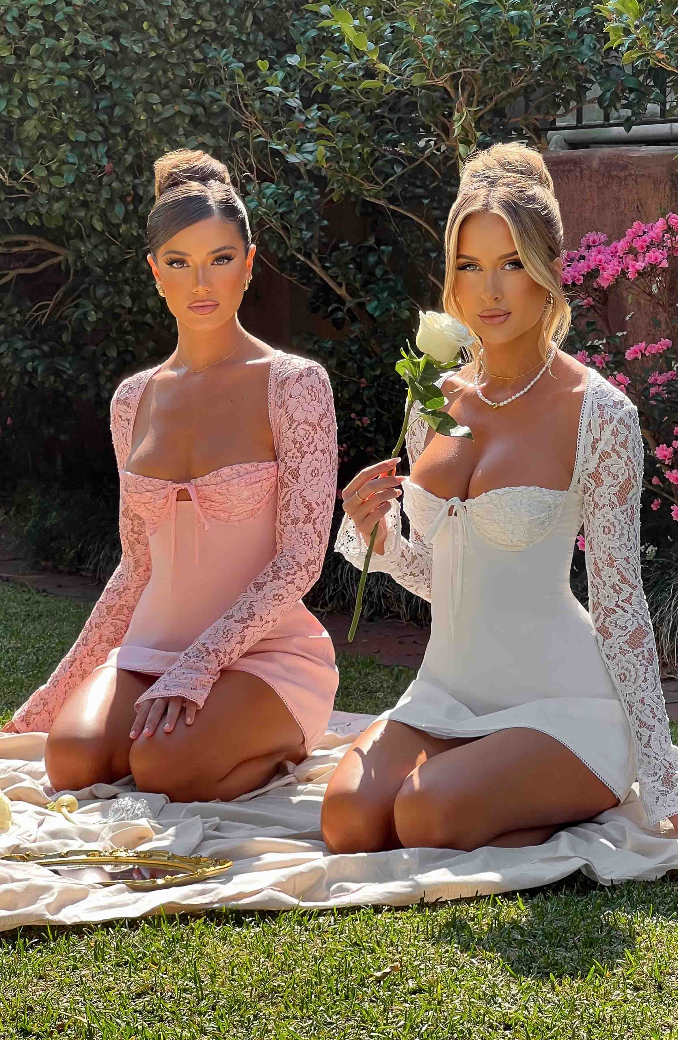 Jacinta Mini Dress - Ivory - Image 15