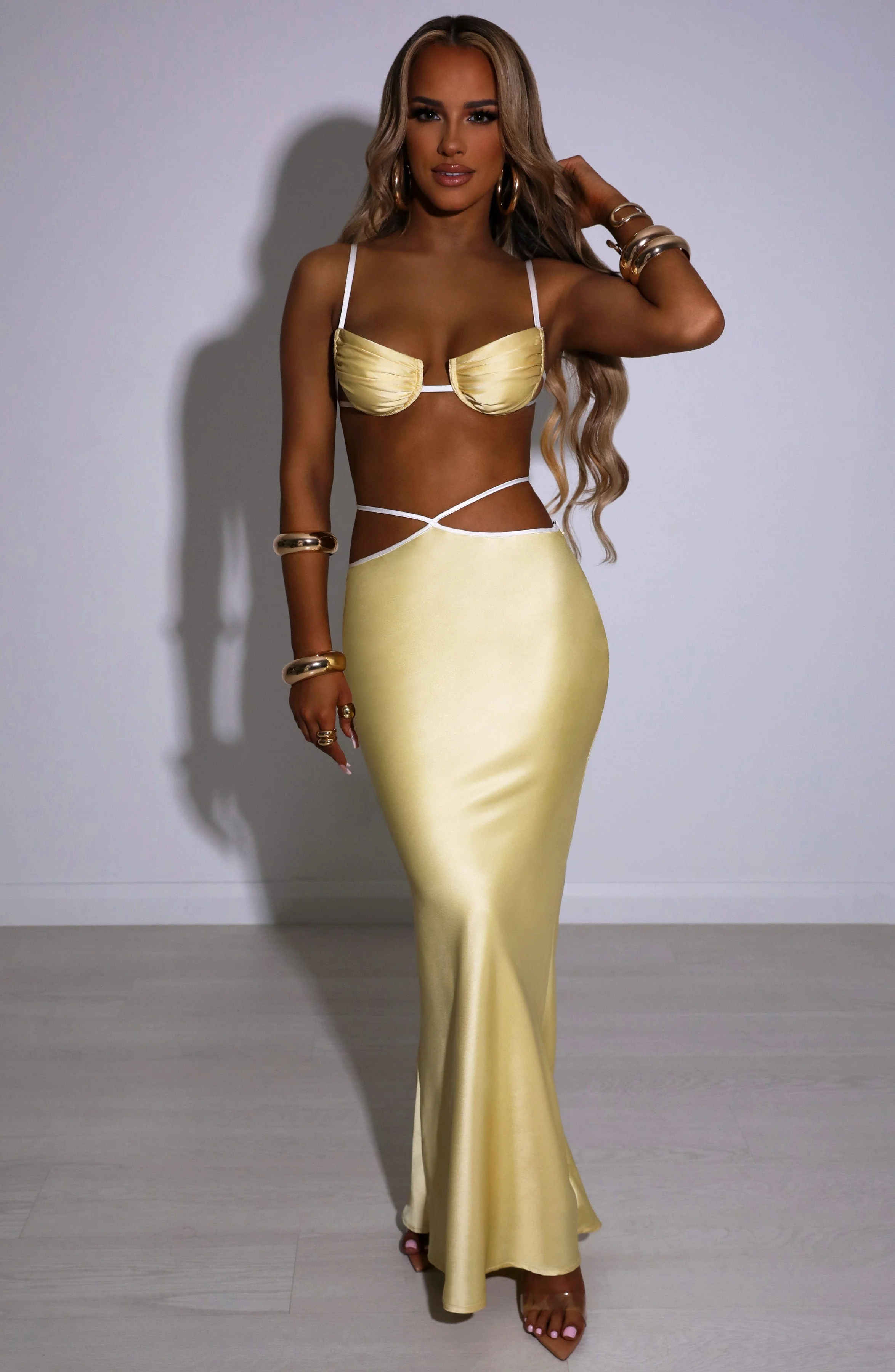 Jasmyn Maxi Skirt - Lemon - Image 5