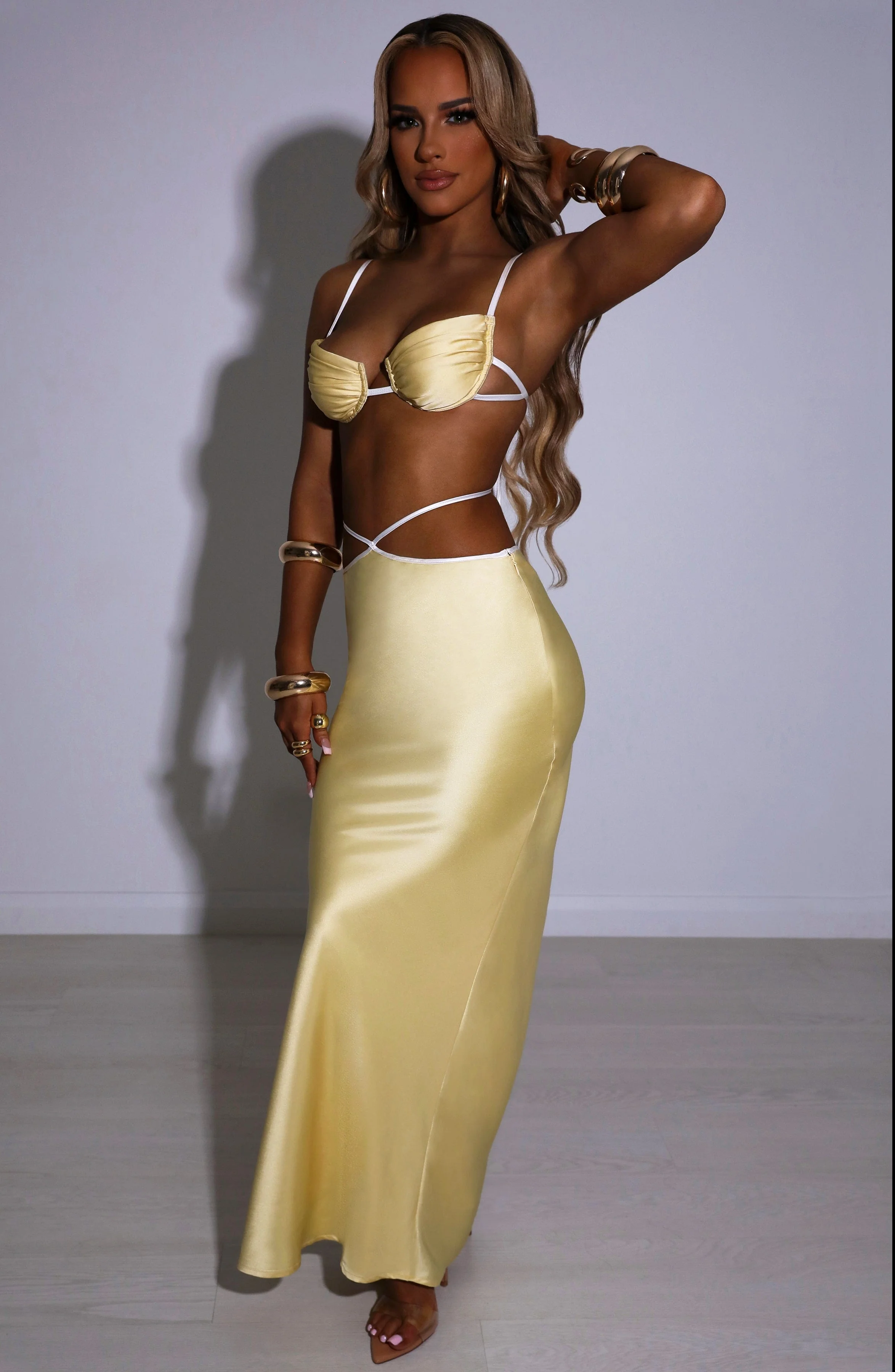 Jasmyn Maxi Skirt - Lemon - Image 6