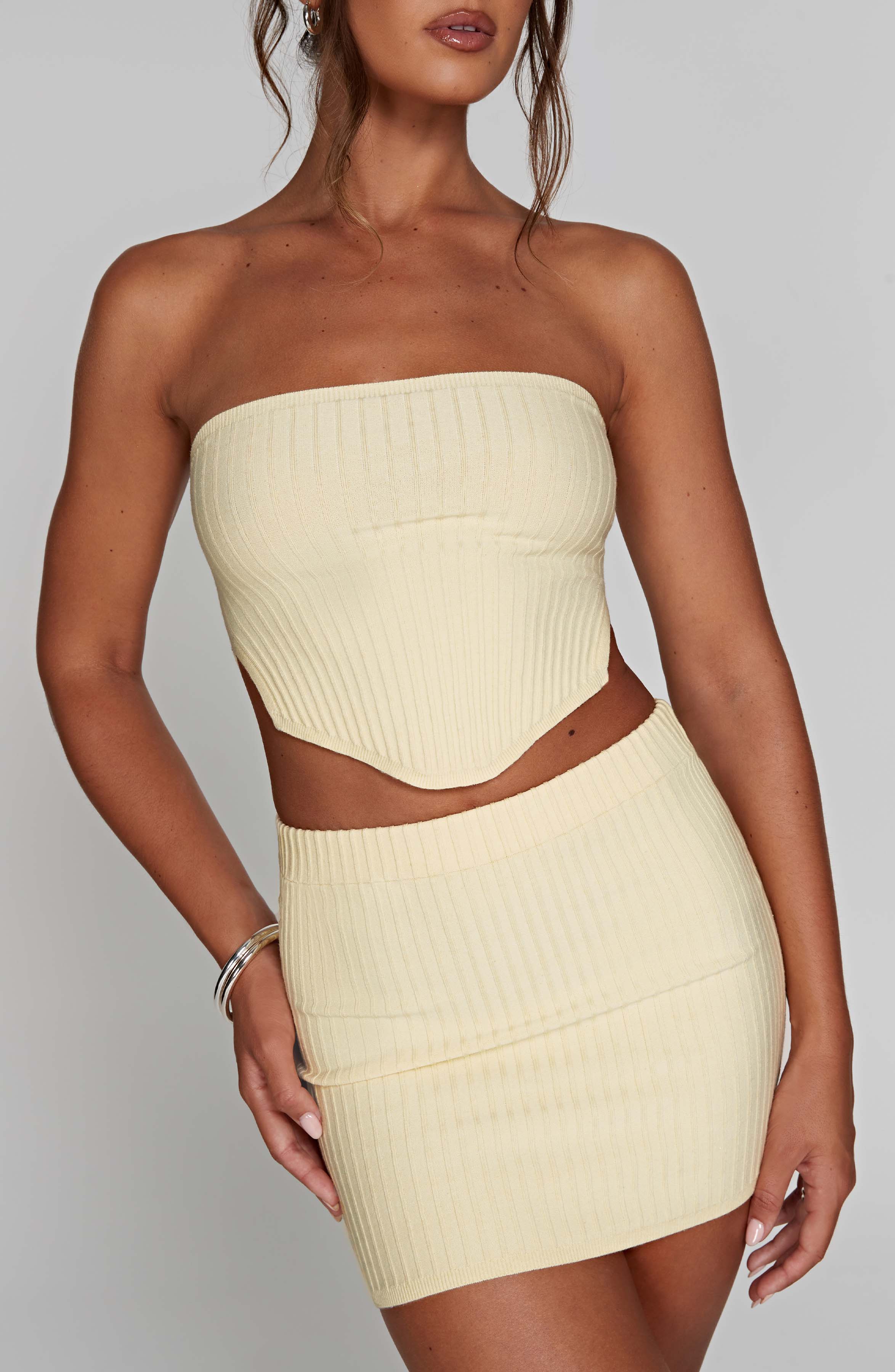 Jaz Mini Skirt - Lemon - Image 6