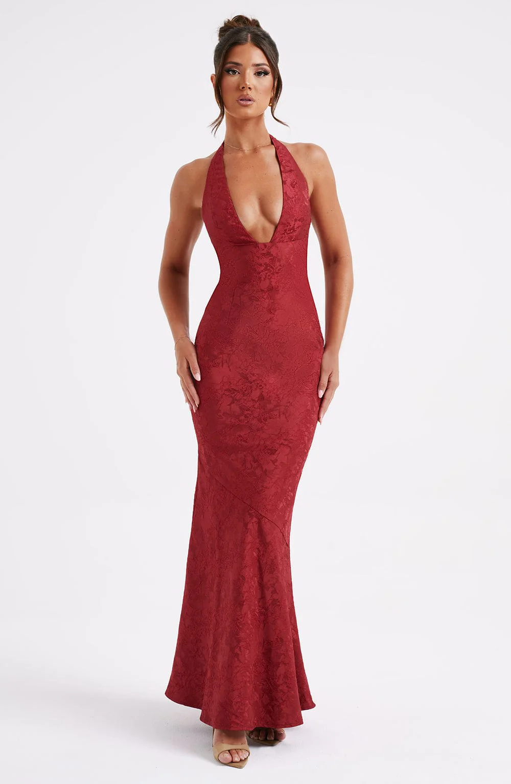 Josephine Maxi Dress - Red - Image 9