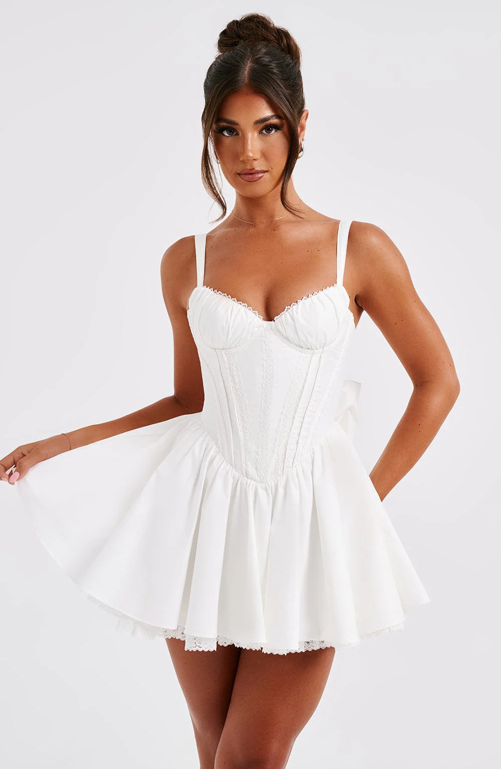 Josie Mini Dress - White - Image 9