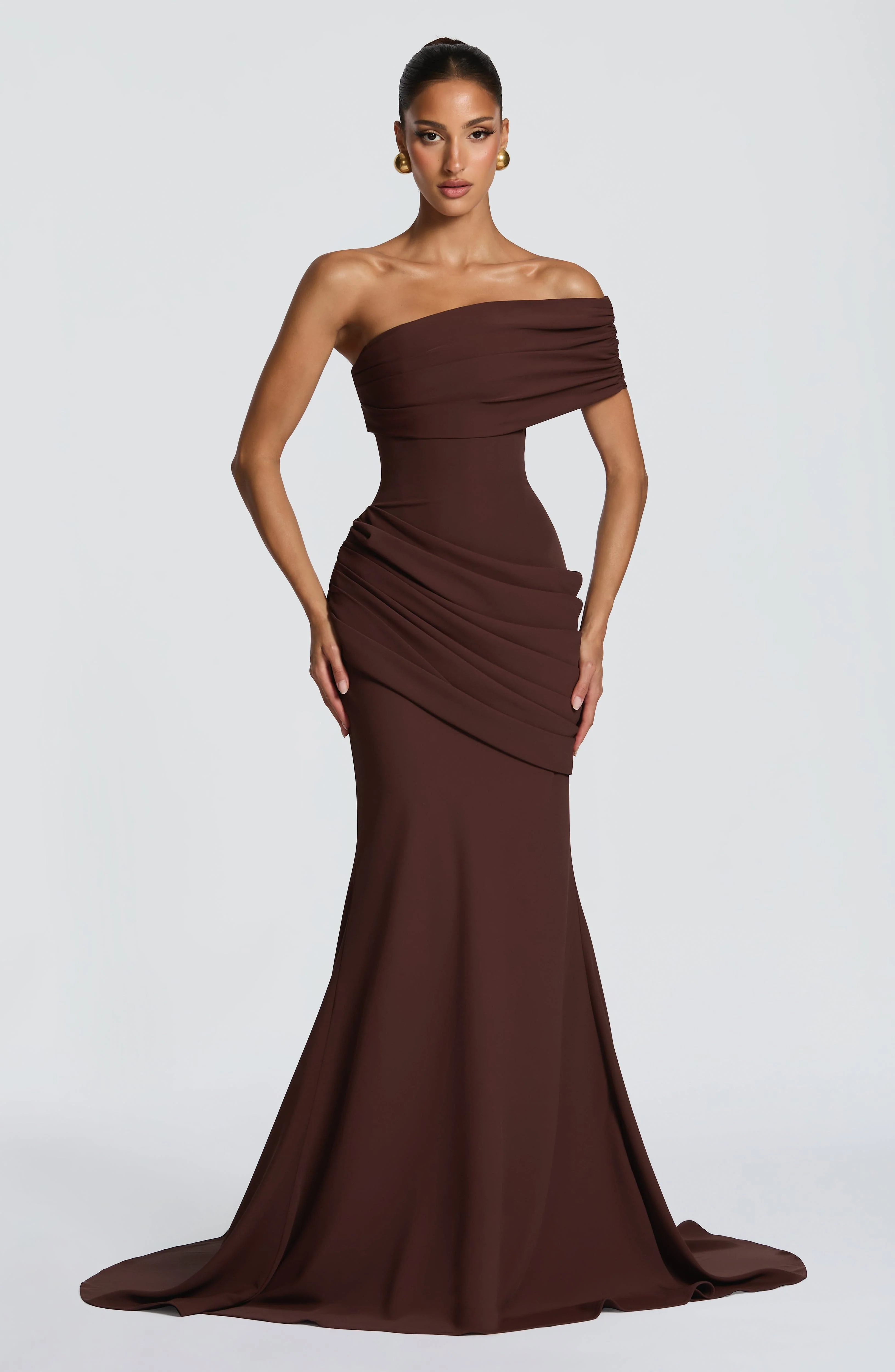 Kasia Gown - Plum Brown - Image 8