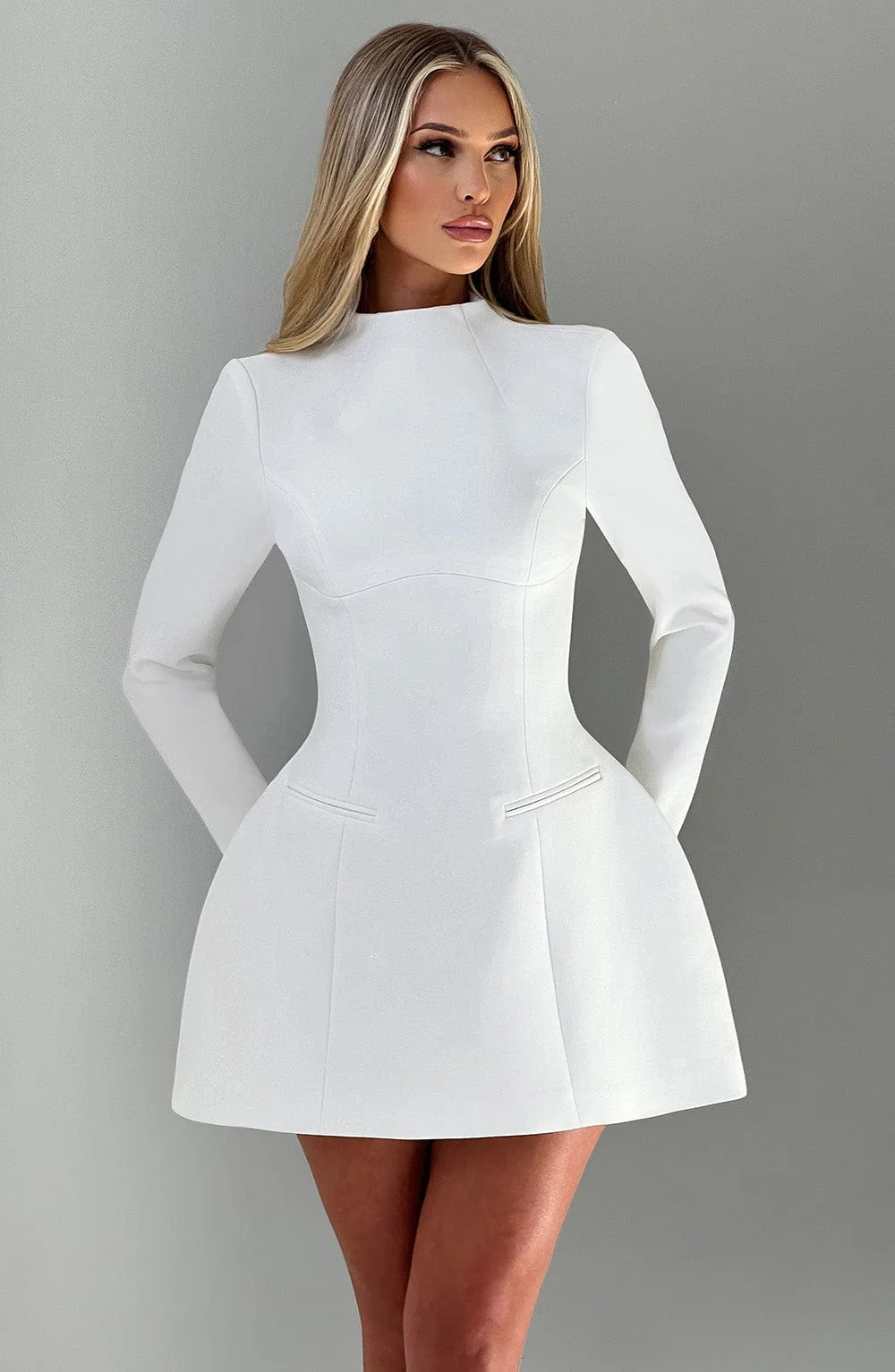 Kelly Mini Dress - Ivory - Image 19