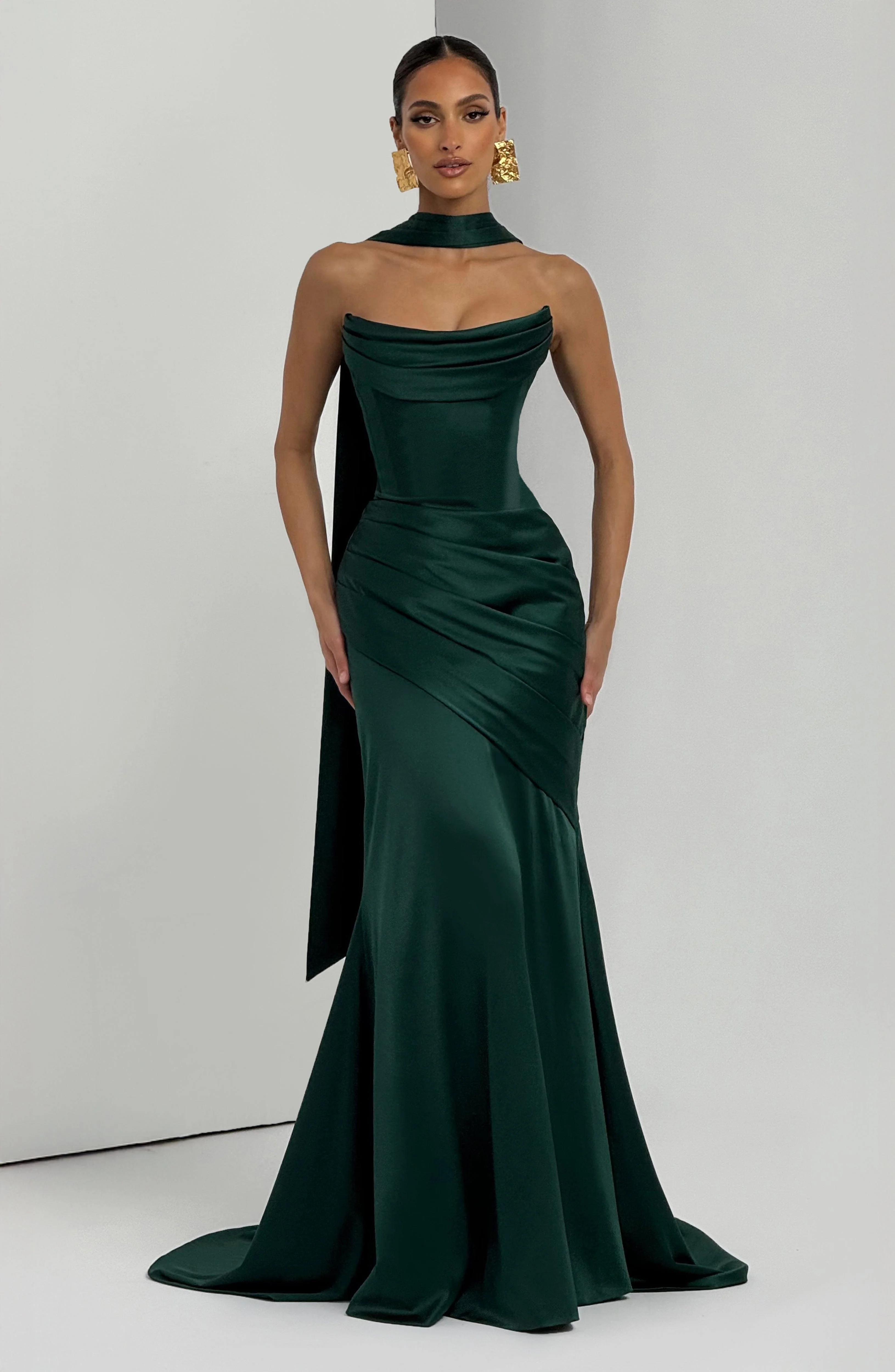 Kensington Maxi Dress - Emerald - Image 12