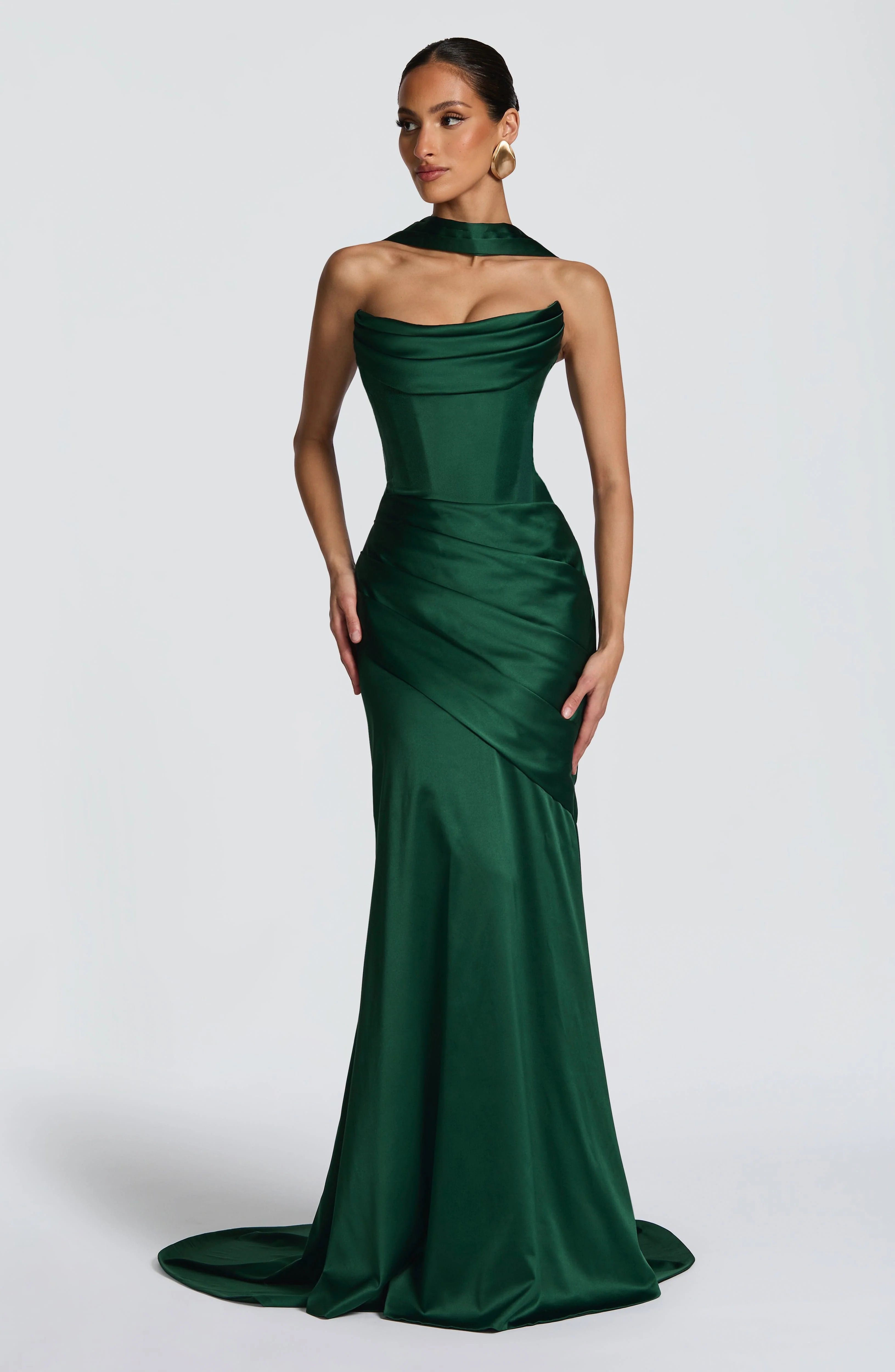 Kensington Maxi Dress - Emerald - Image 13