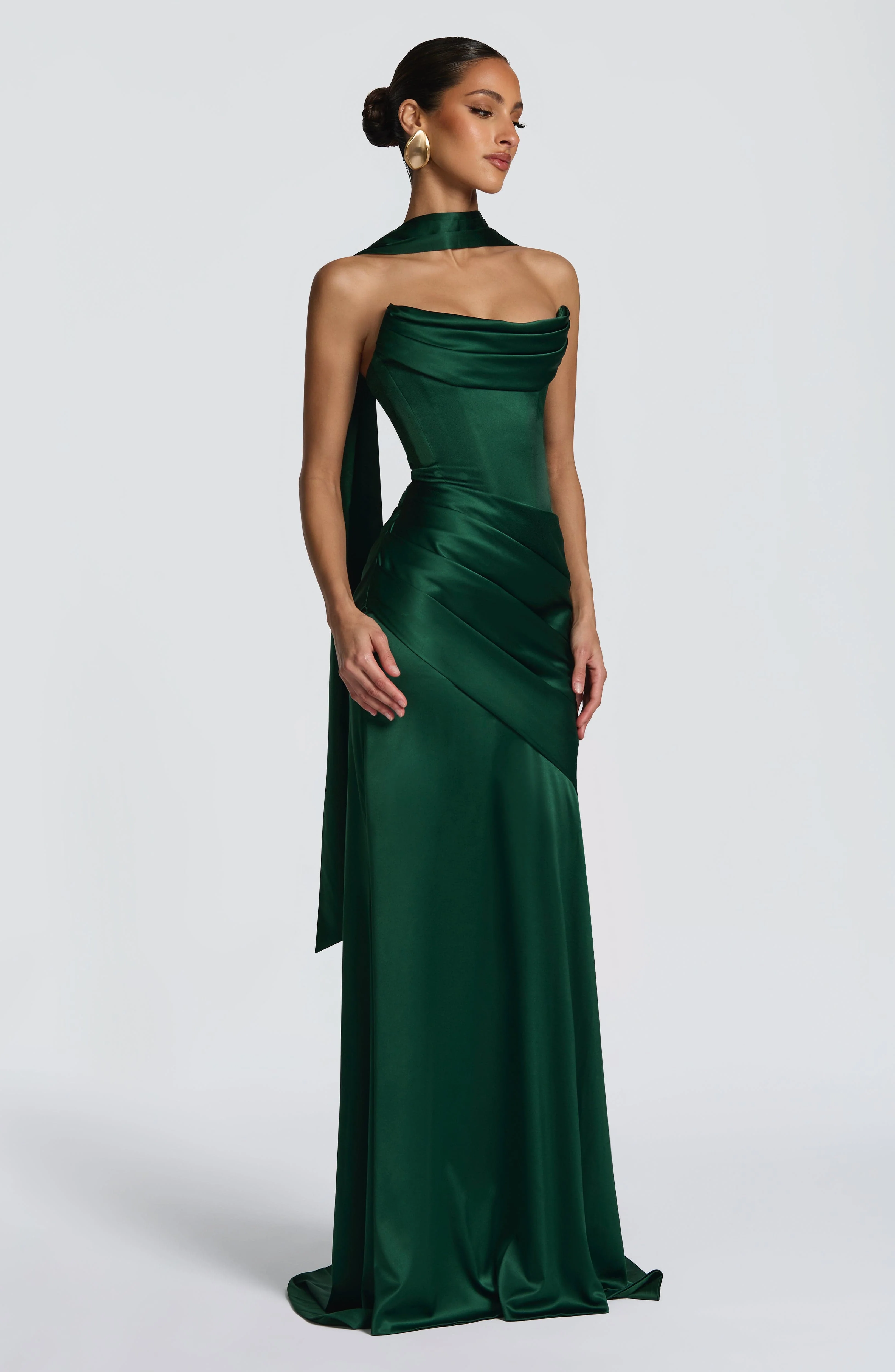 Kensington Maxi Dress - Emerald - Image 3