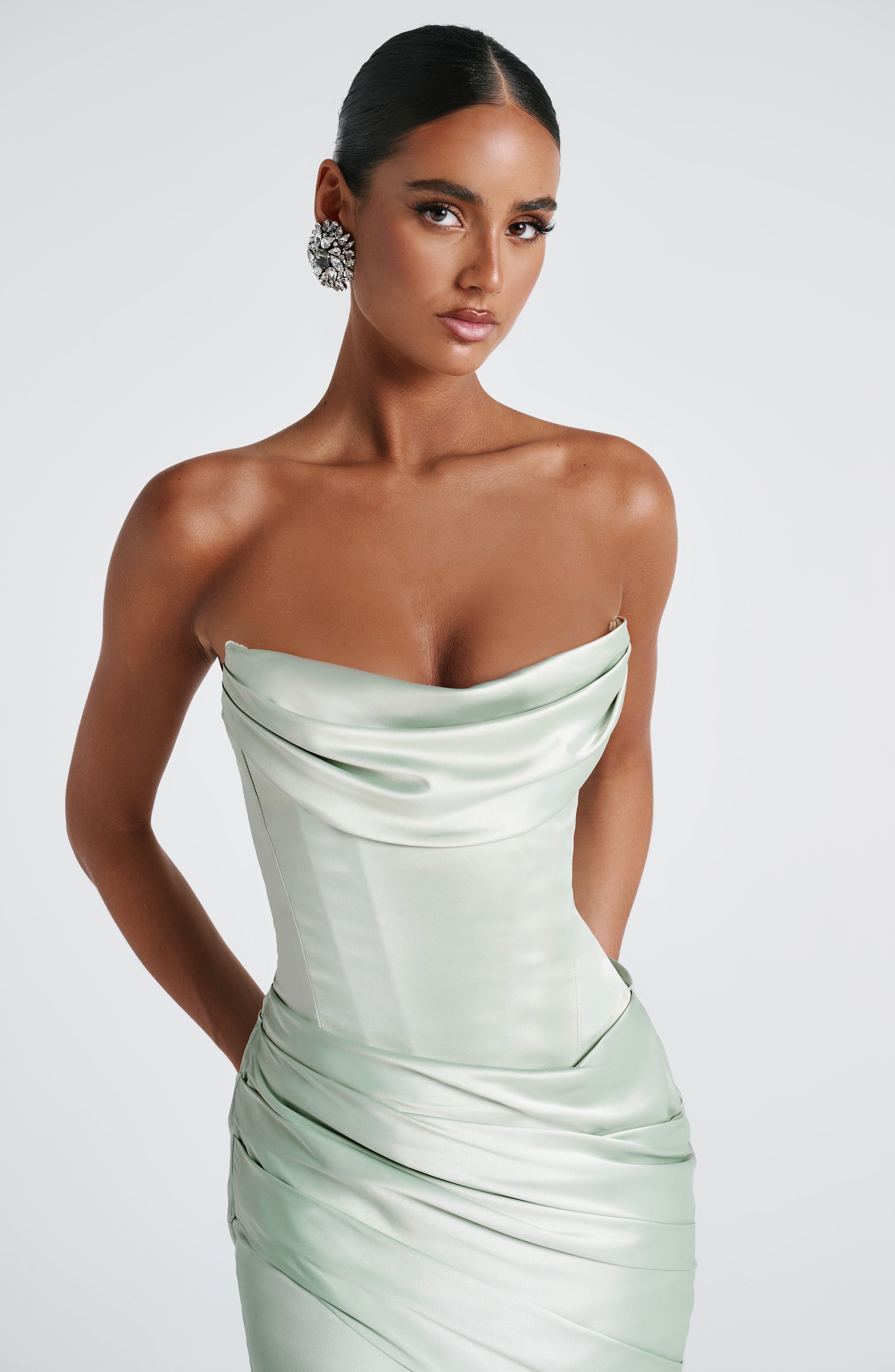 Kensington Maxi Dress - Mint - Image 12