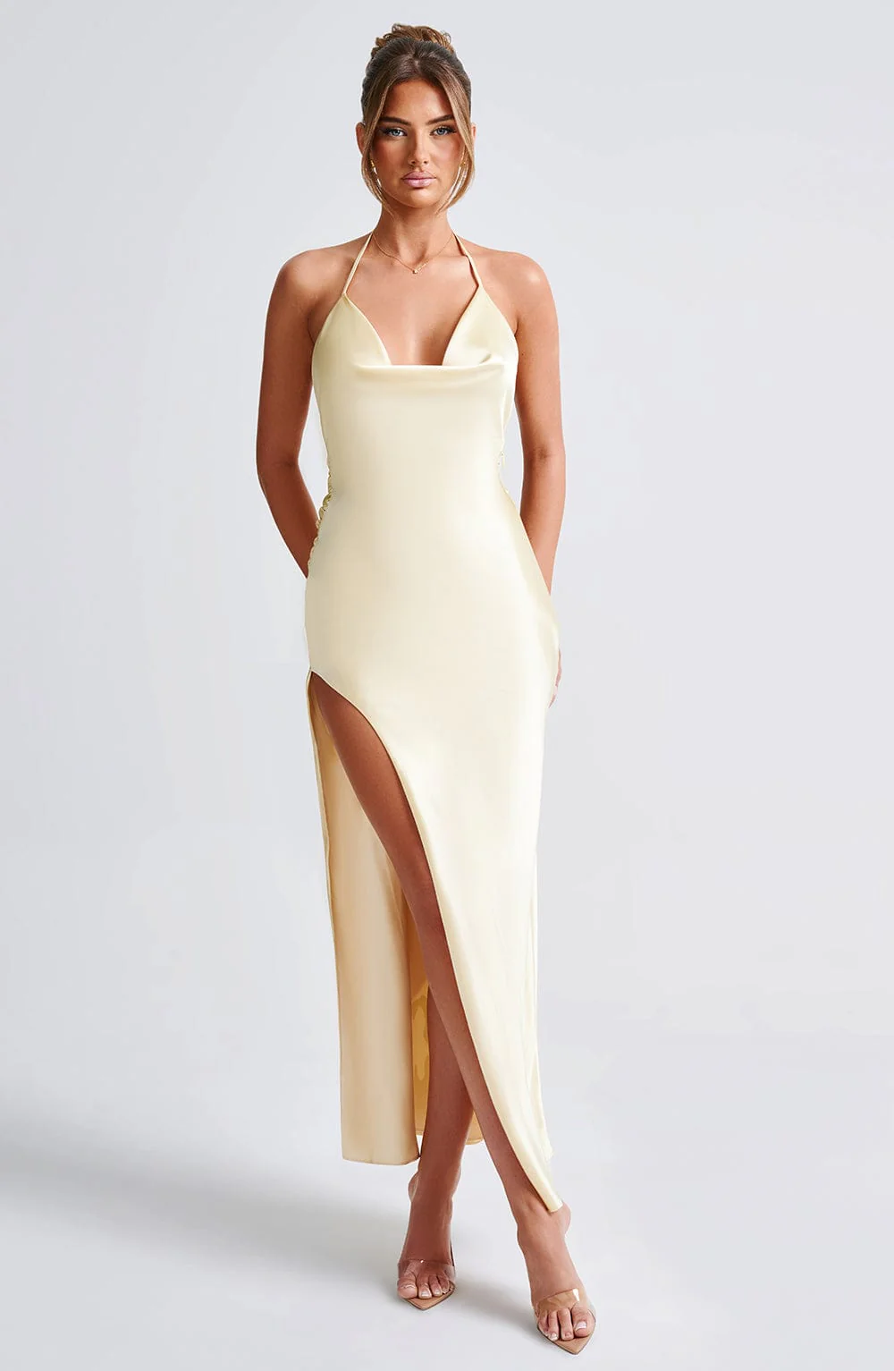 Kiandra Maxi Dress - Lemon - Image 3