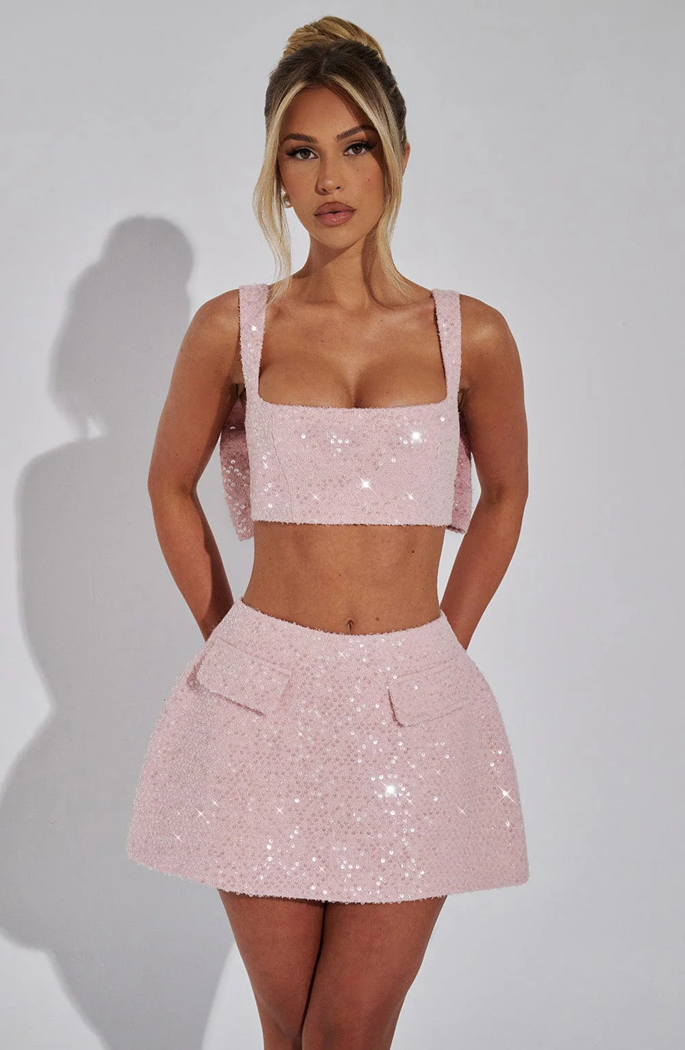 Kiri Mini Skirt - Blush - Image 5