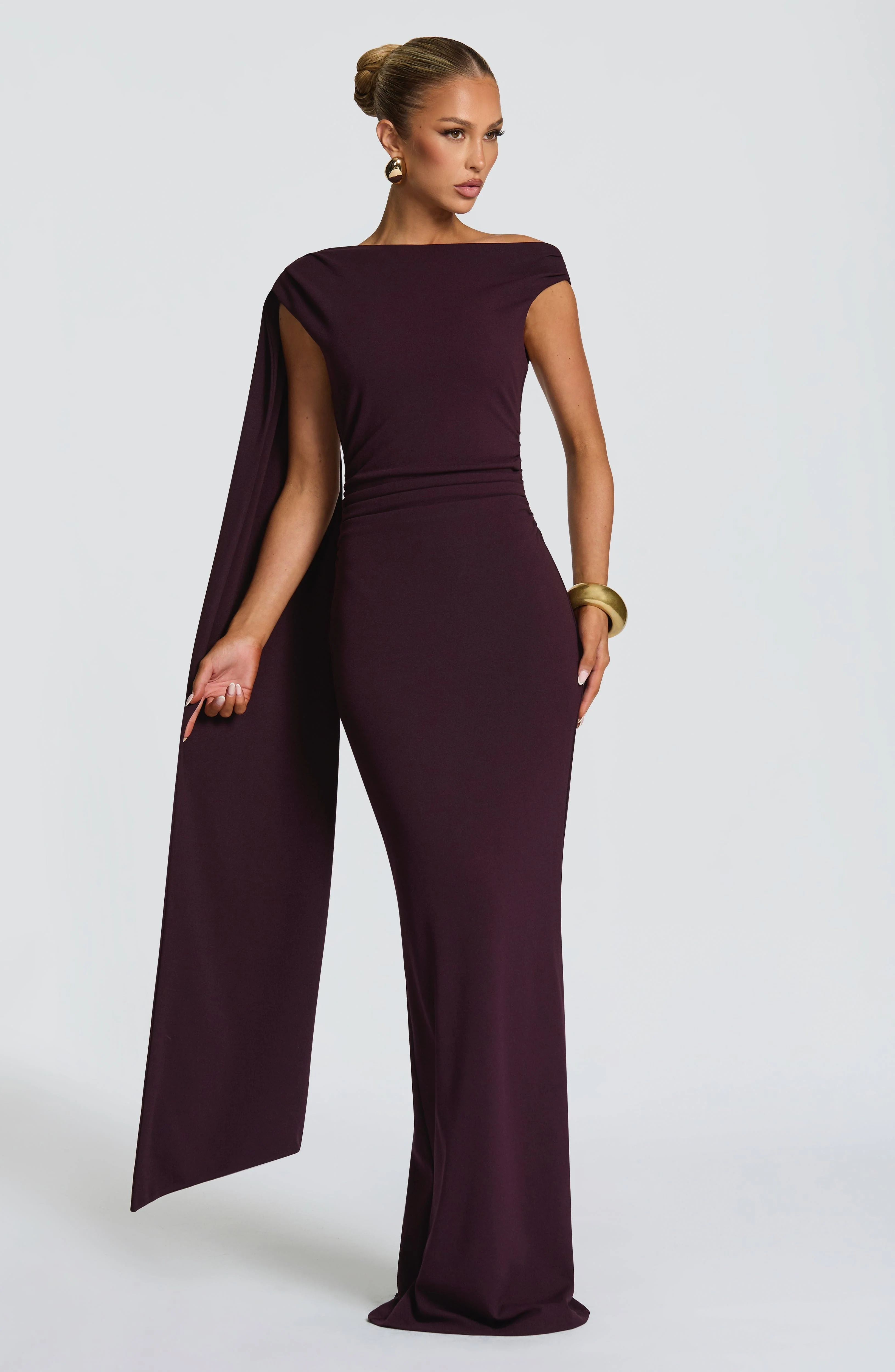 Kylie Maxi Dress - Plum - Image 2