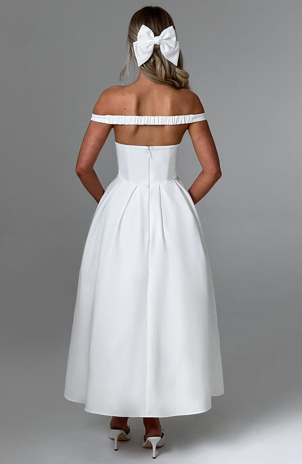 Lanetta Midi Dress - Ivory - Image 3