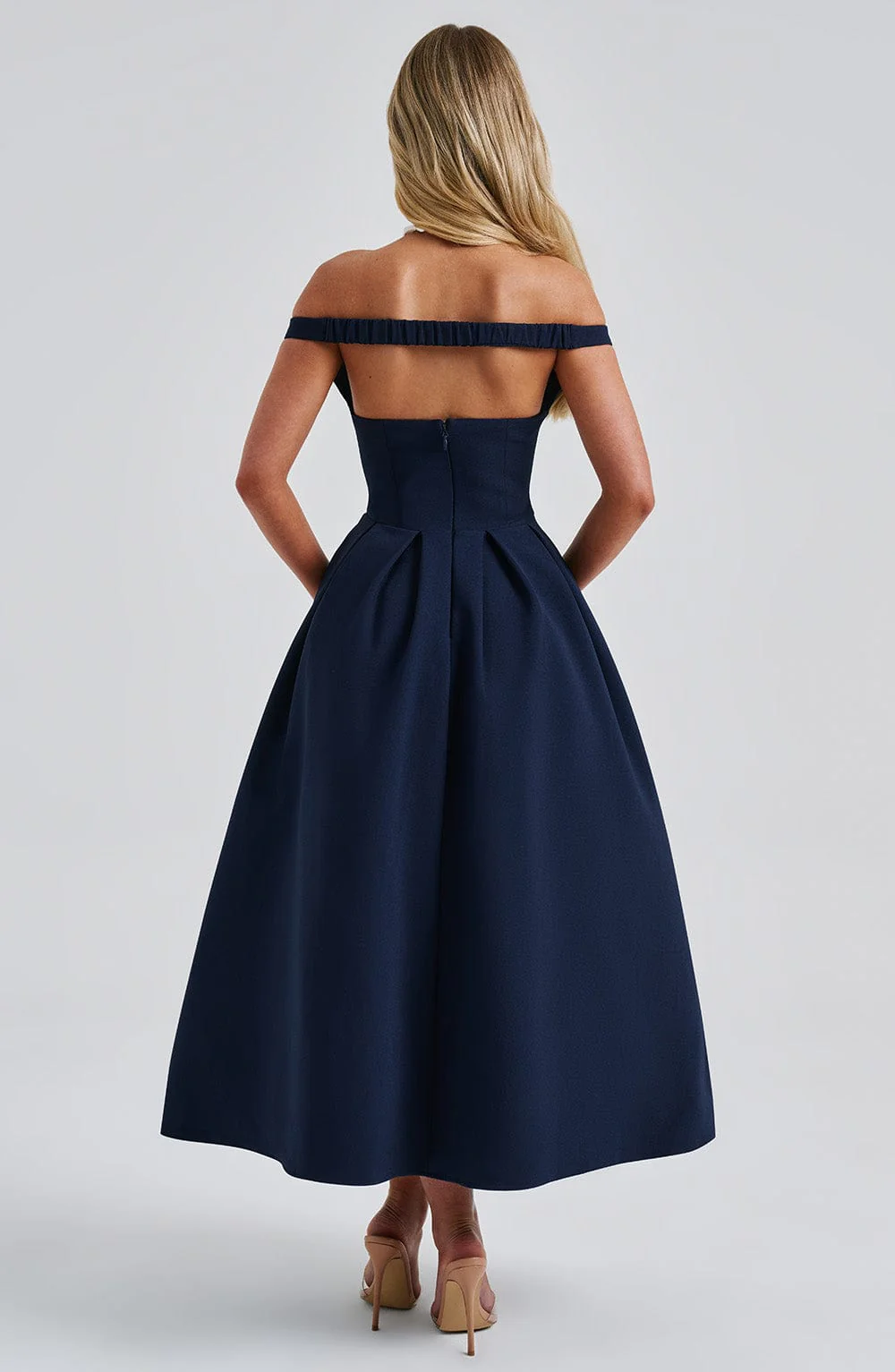 Lanetta Midi Dress - Navy - Image 3