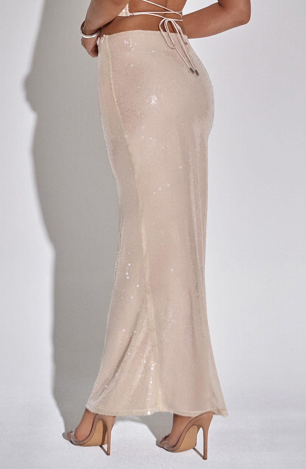 Larisa Maxi Skirt - Nude - Image 10