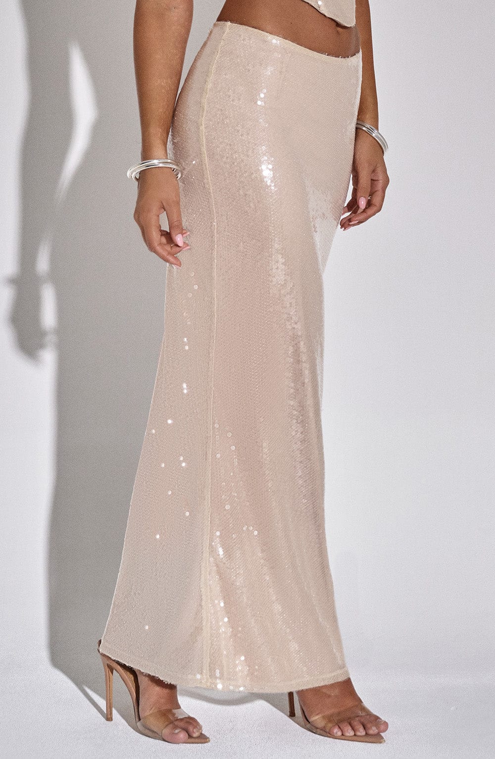 Larisa Maxi Skirt - Nude - Image 9
