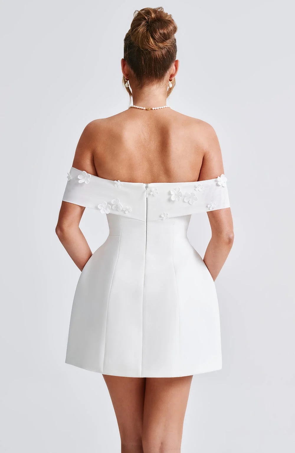 Laurel Mini Dress - Ivory - Image 3
