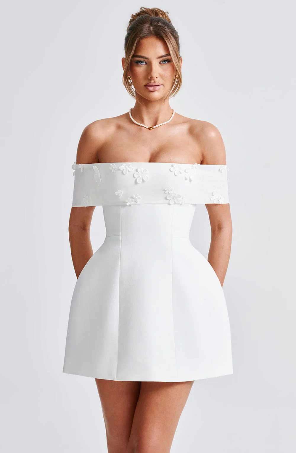 Laurel Mini Dress - Ivory - Image 5