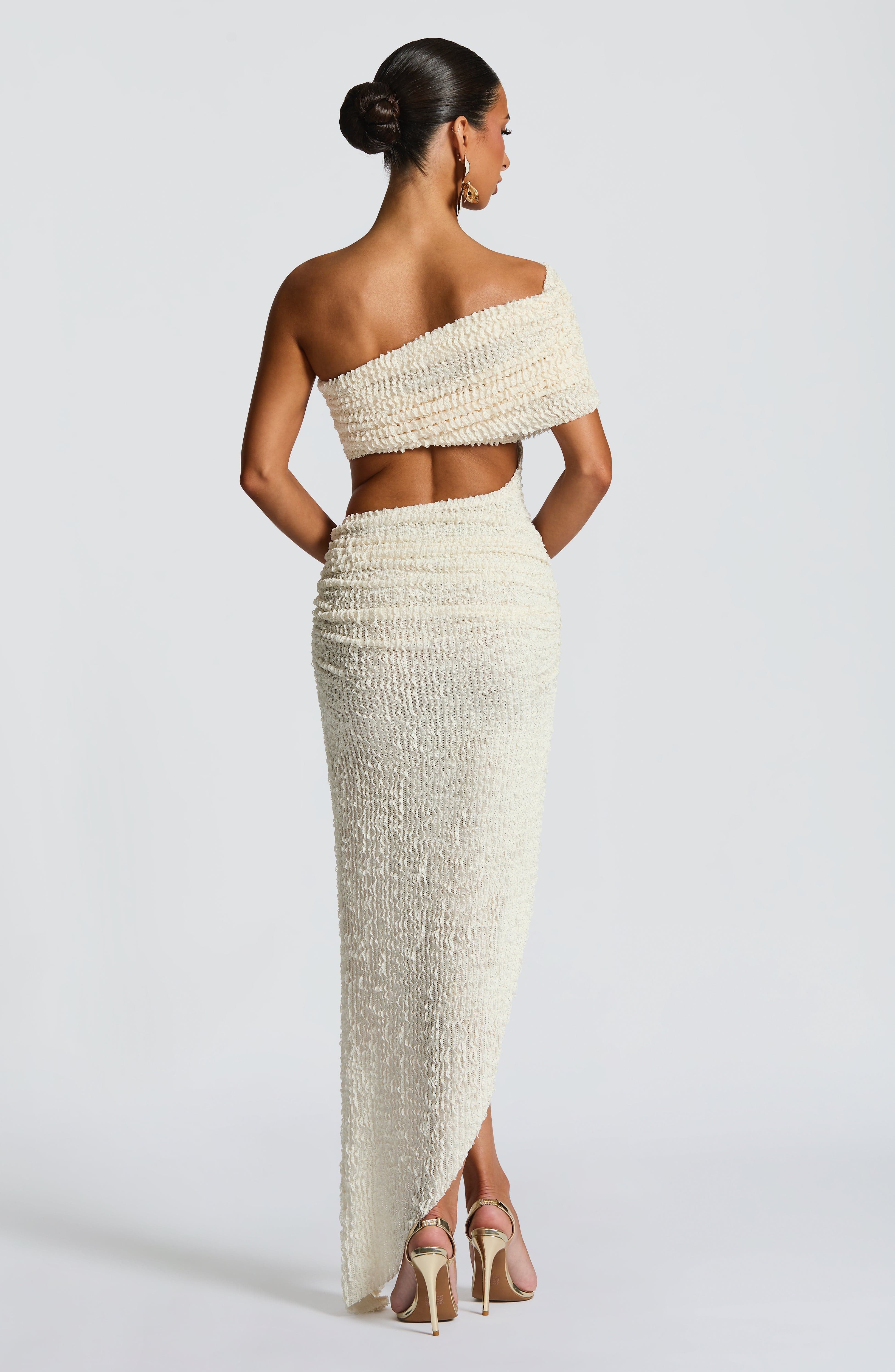 Laverna Midi Dress - Ivory - Image 2