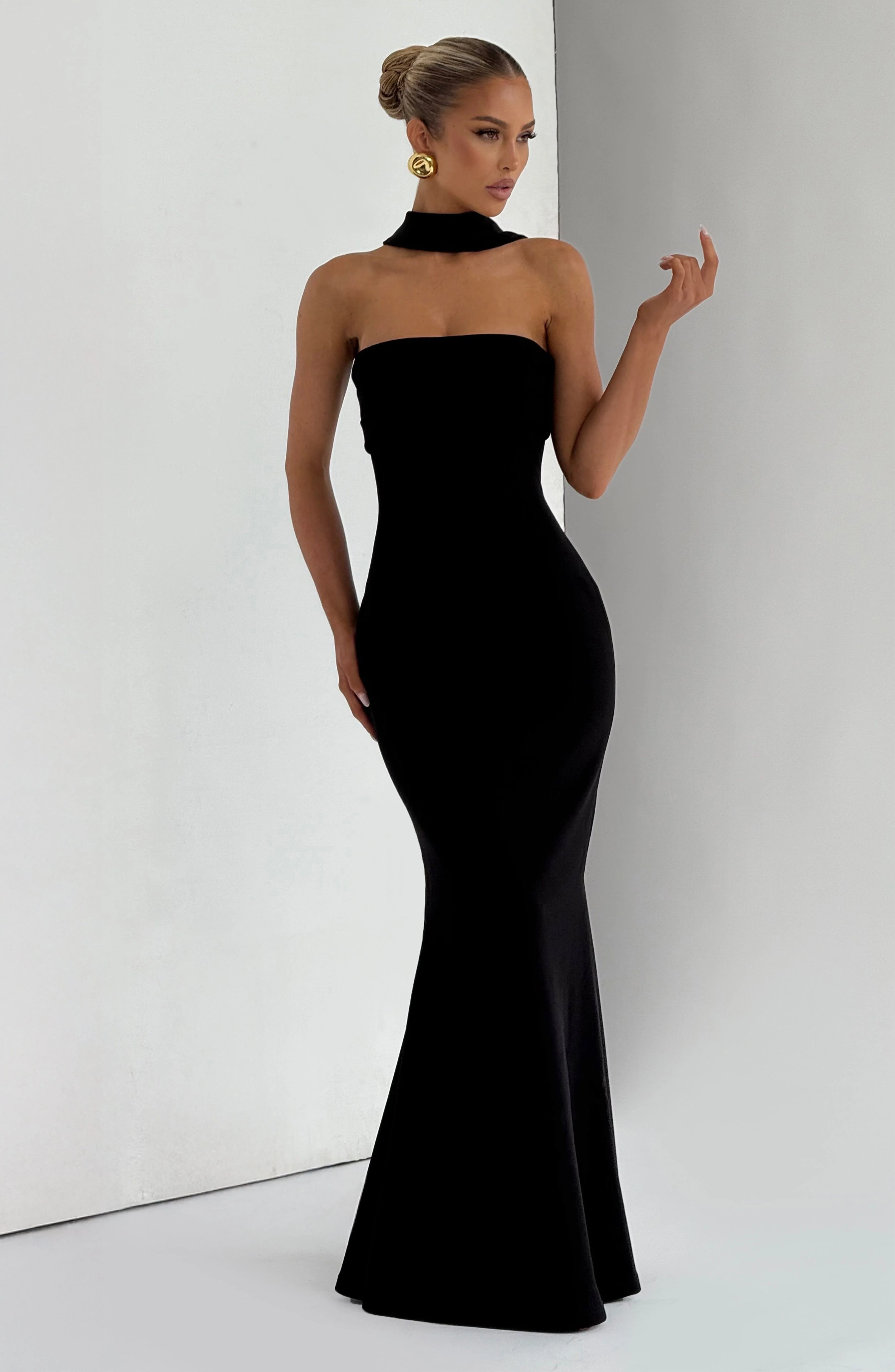 Leura Maxi Dress - Black - Image 8