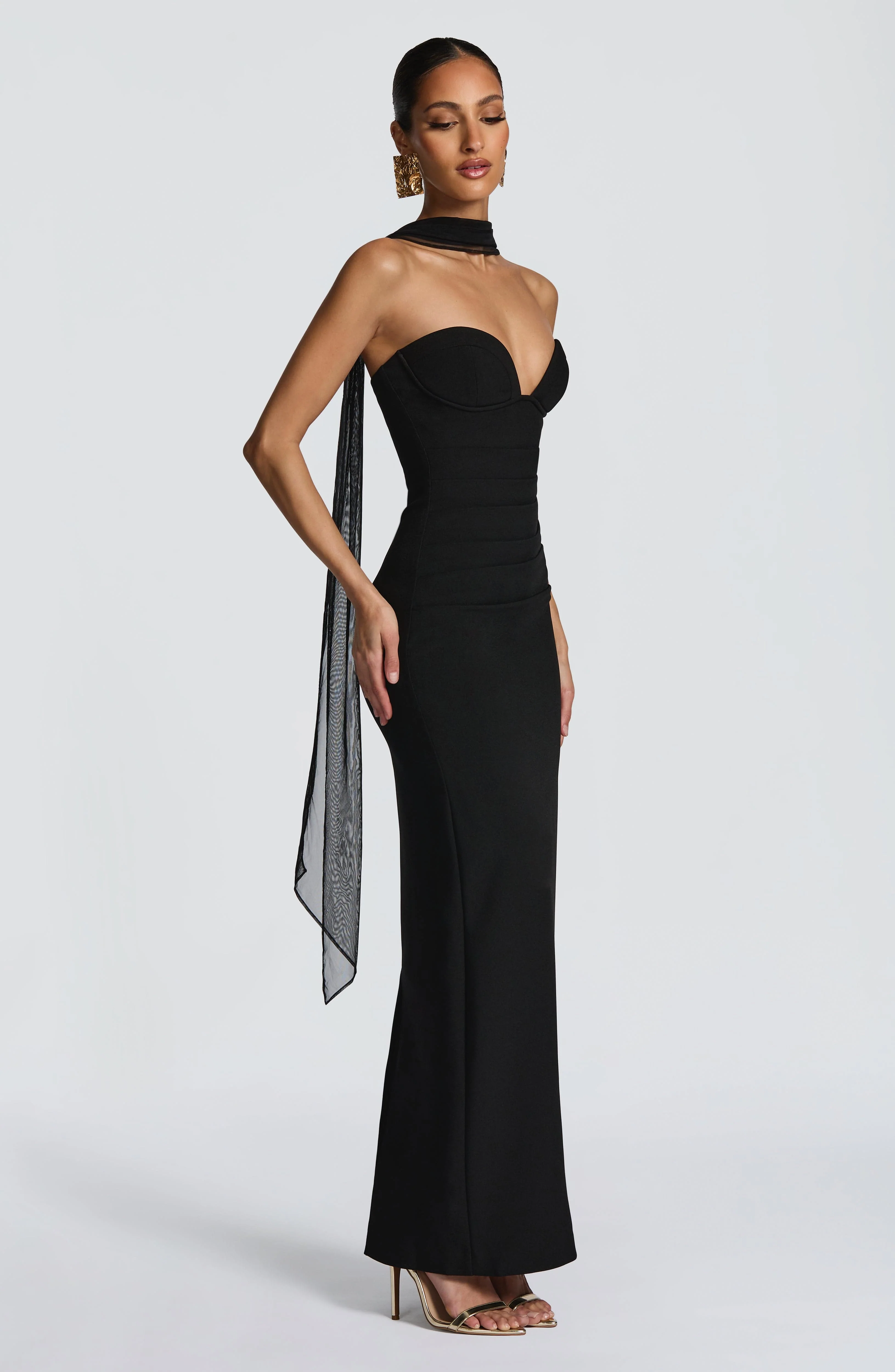 Lindsey Maxi Dress - Black - Image 6