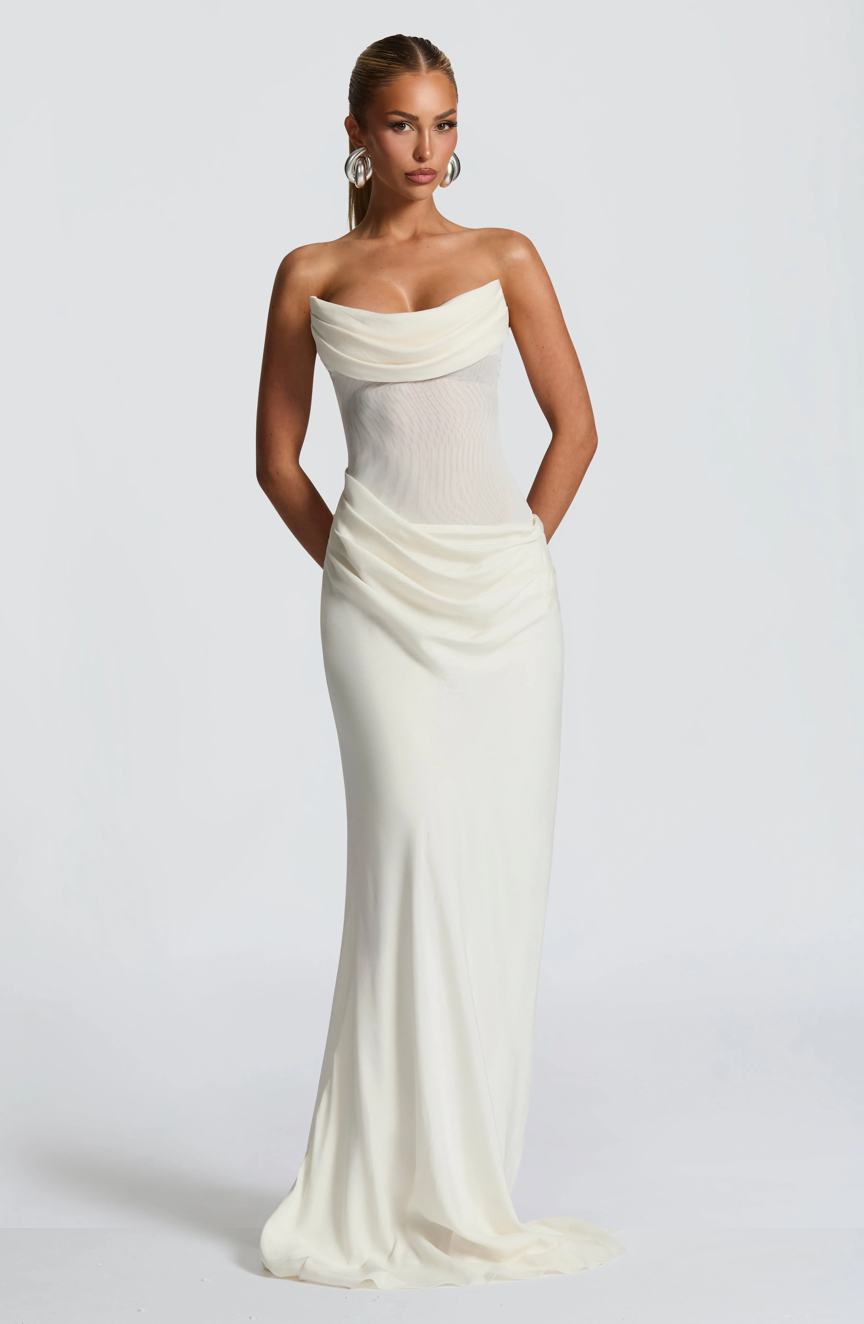 Liora Maxi Dress - Ivory - Image 11