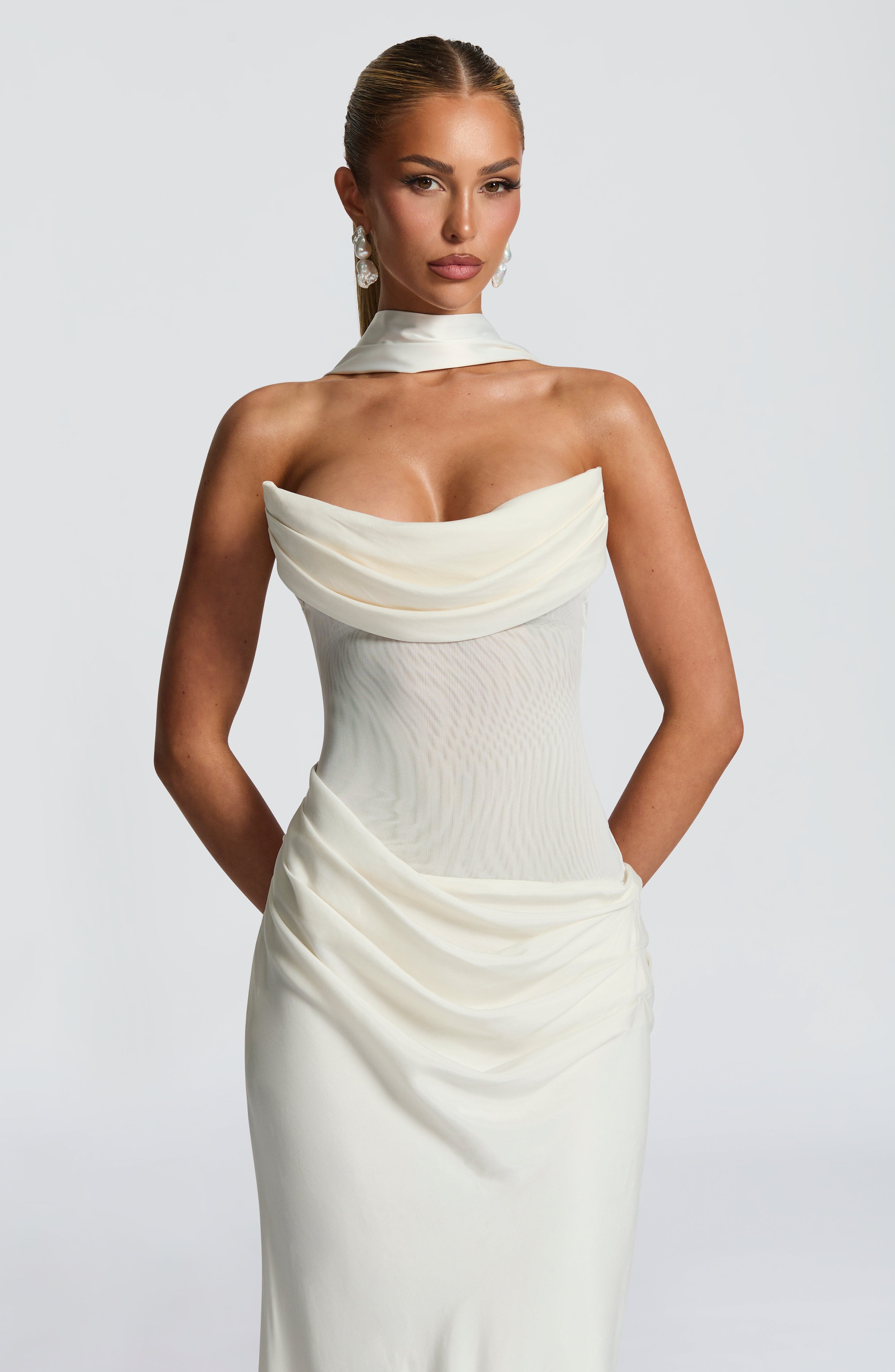 Liora Maxi Dress - Ivory - Image 4