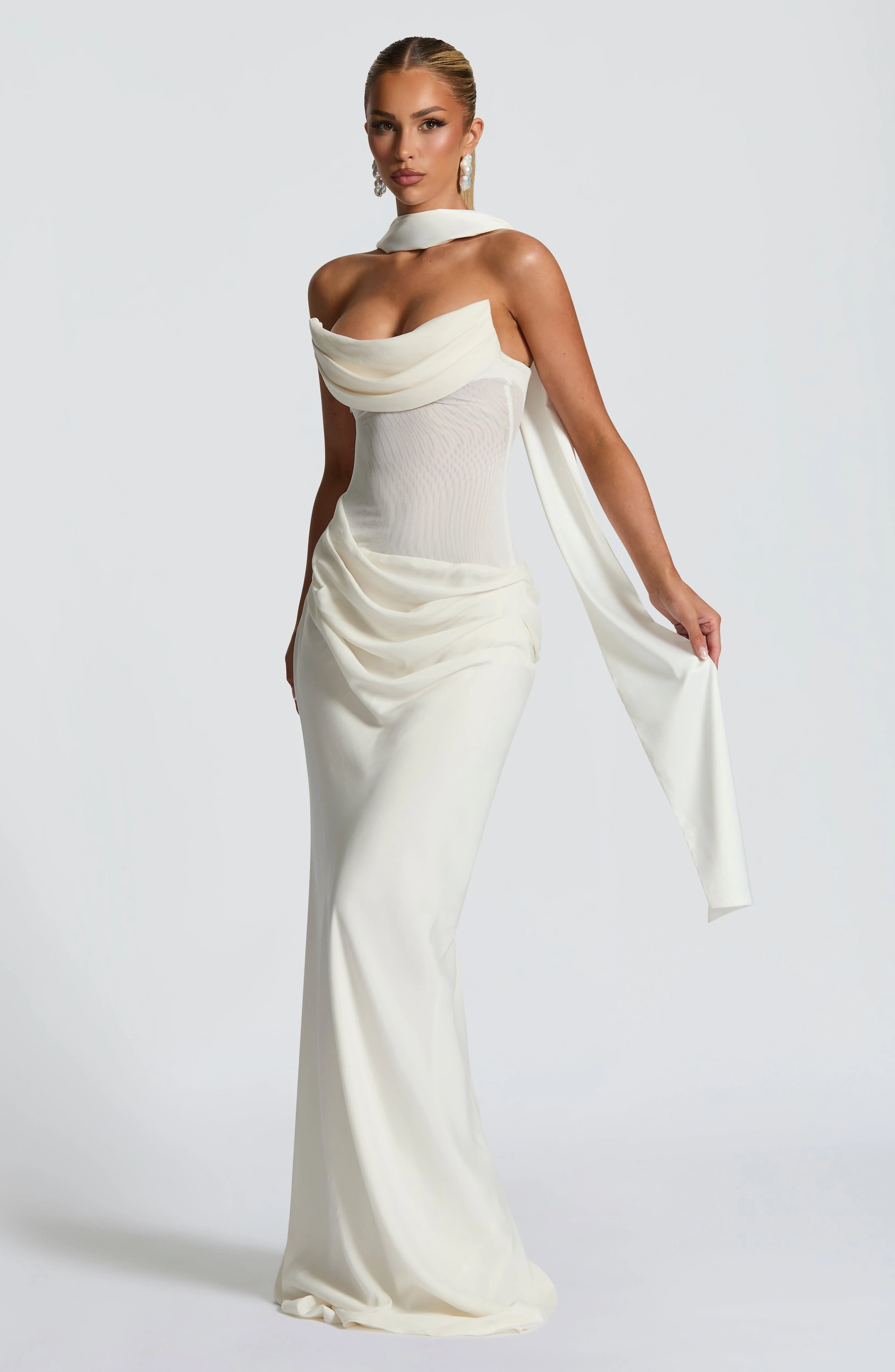 Liora Maxi Dress - Ivory - Image 8