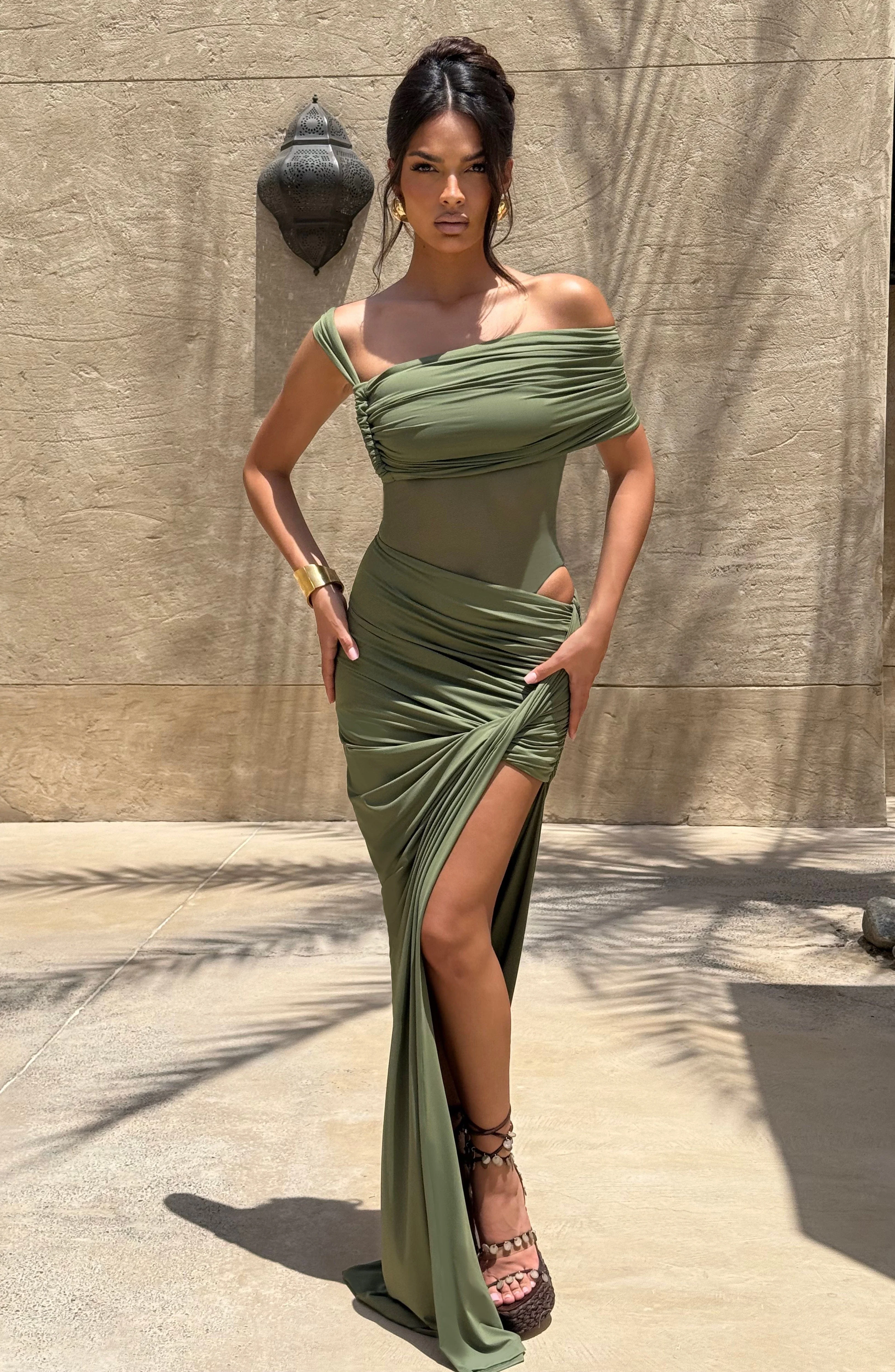 Lisette Bodysuit - Khaki - Image 3