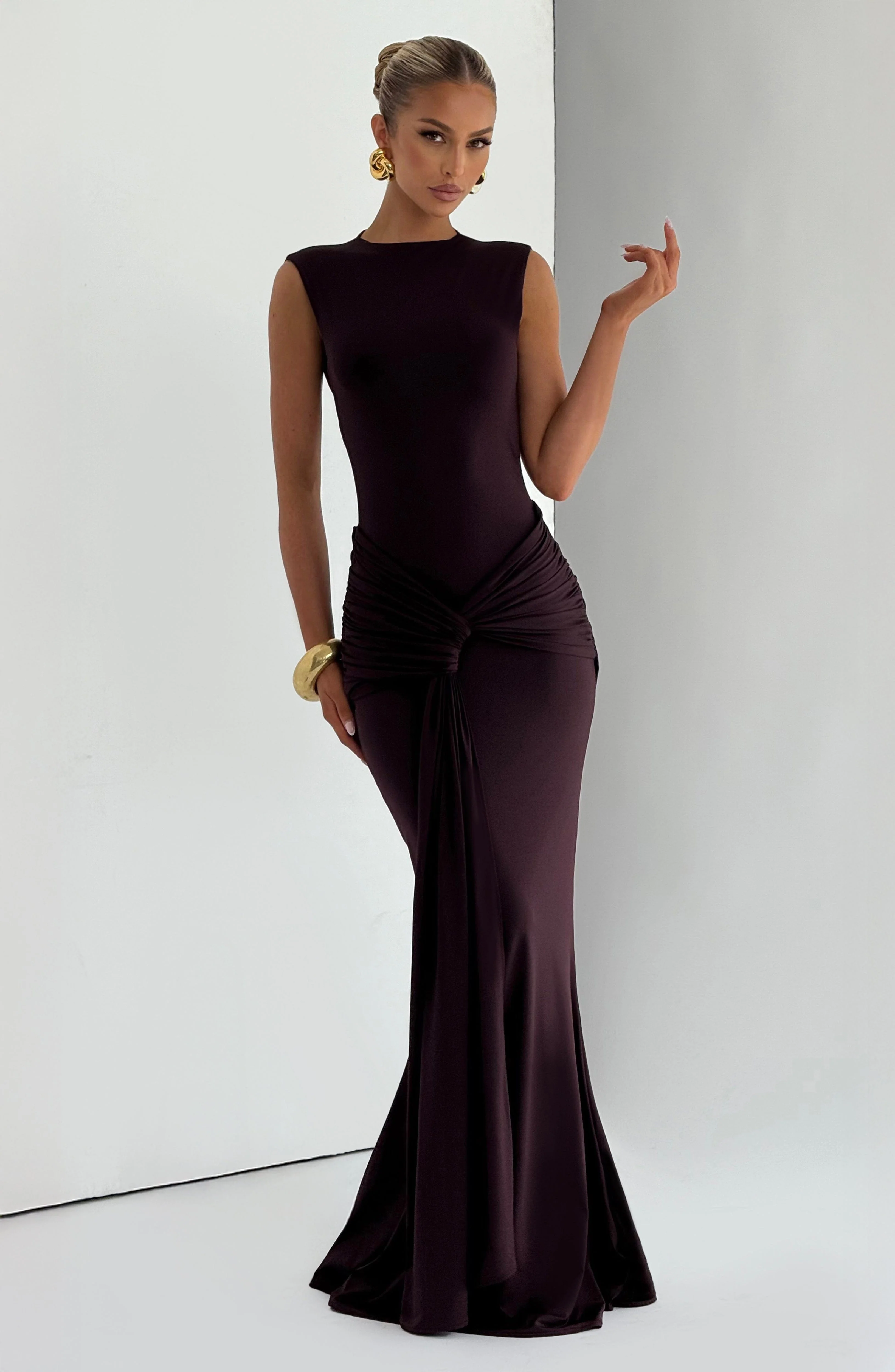 Lorenza Maxi Dress - Plum - Image 5
