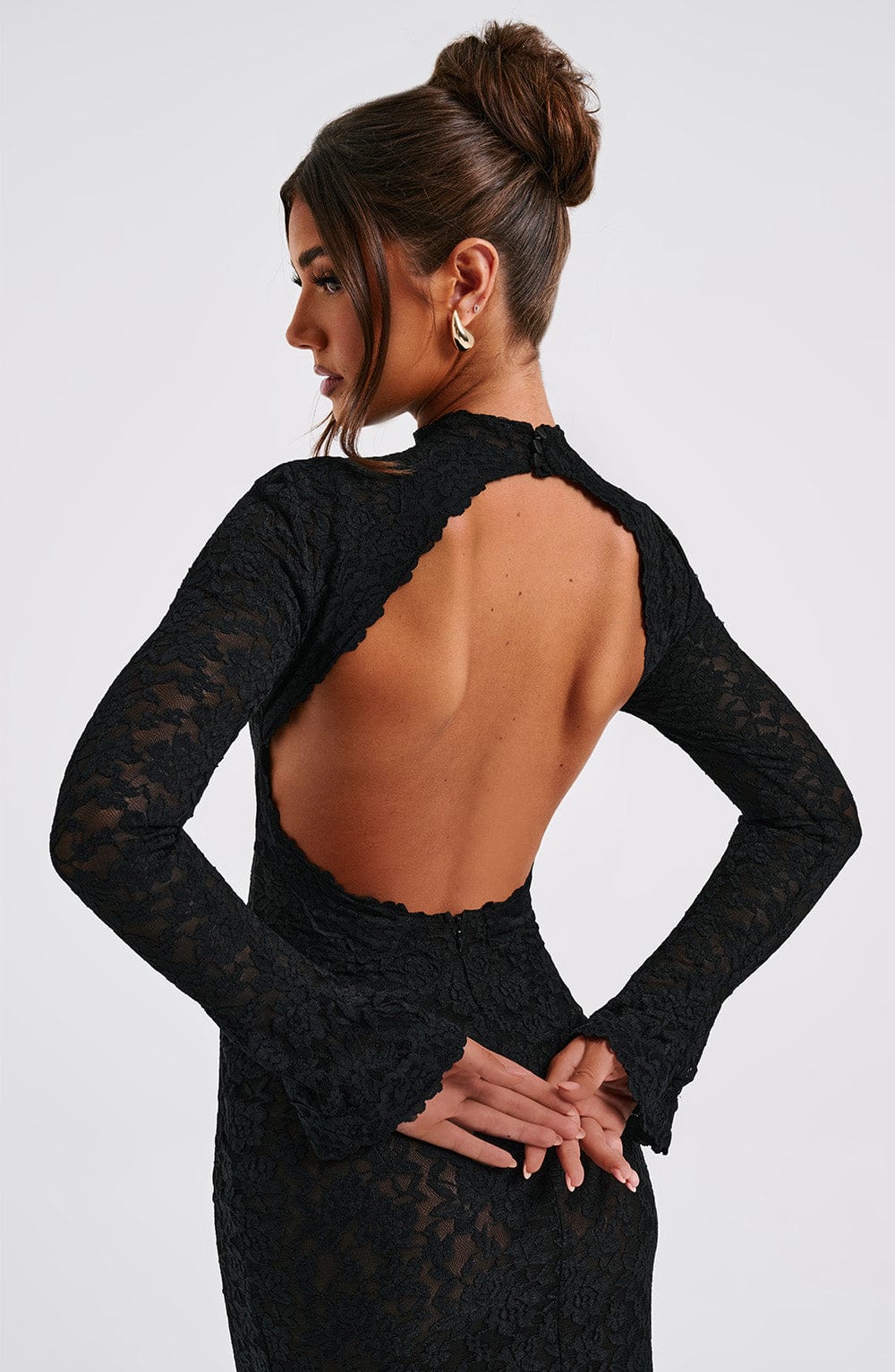 Lourdes Maxi Dress - Black - Image 8