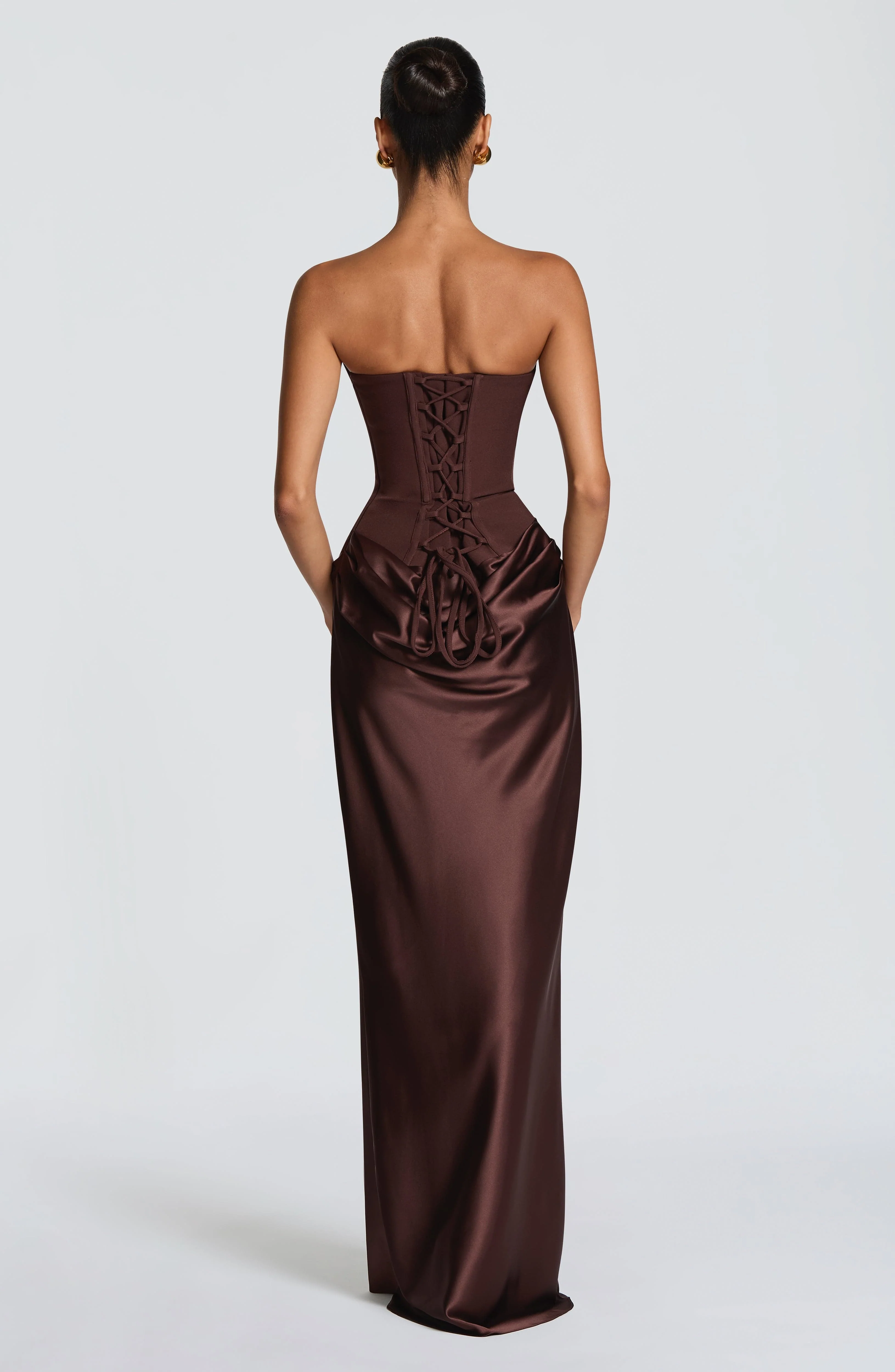 Maggie Maxi Dress - Plum Brown - Image 2