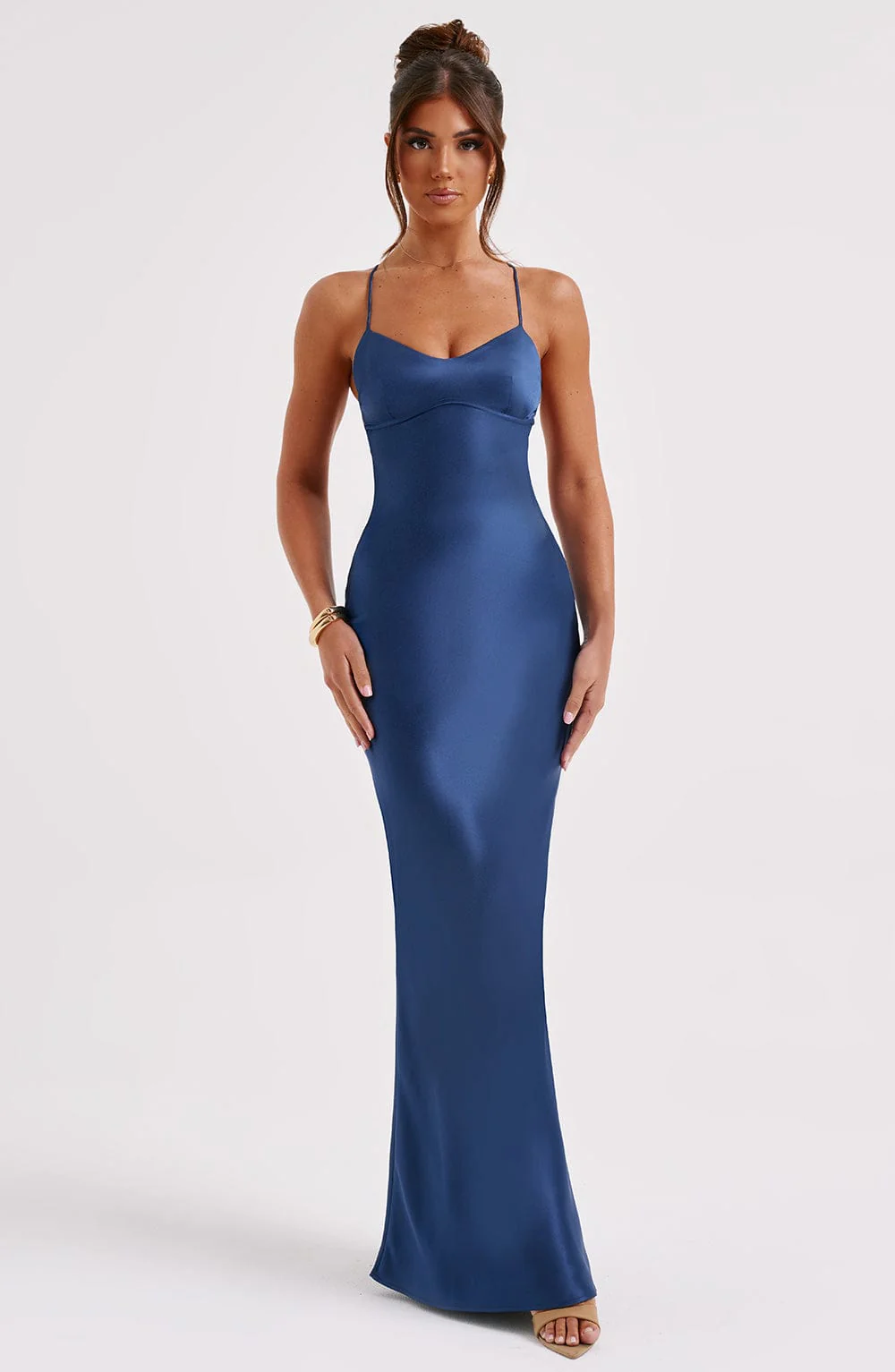 Malika Maxi Dress - Navy - Image 6