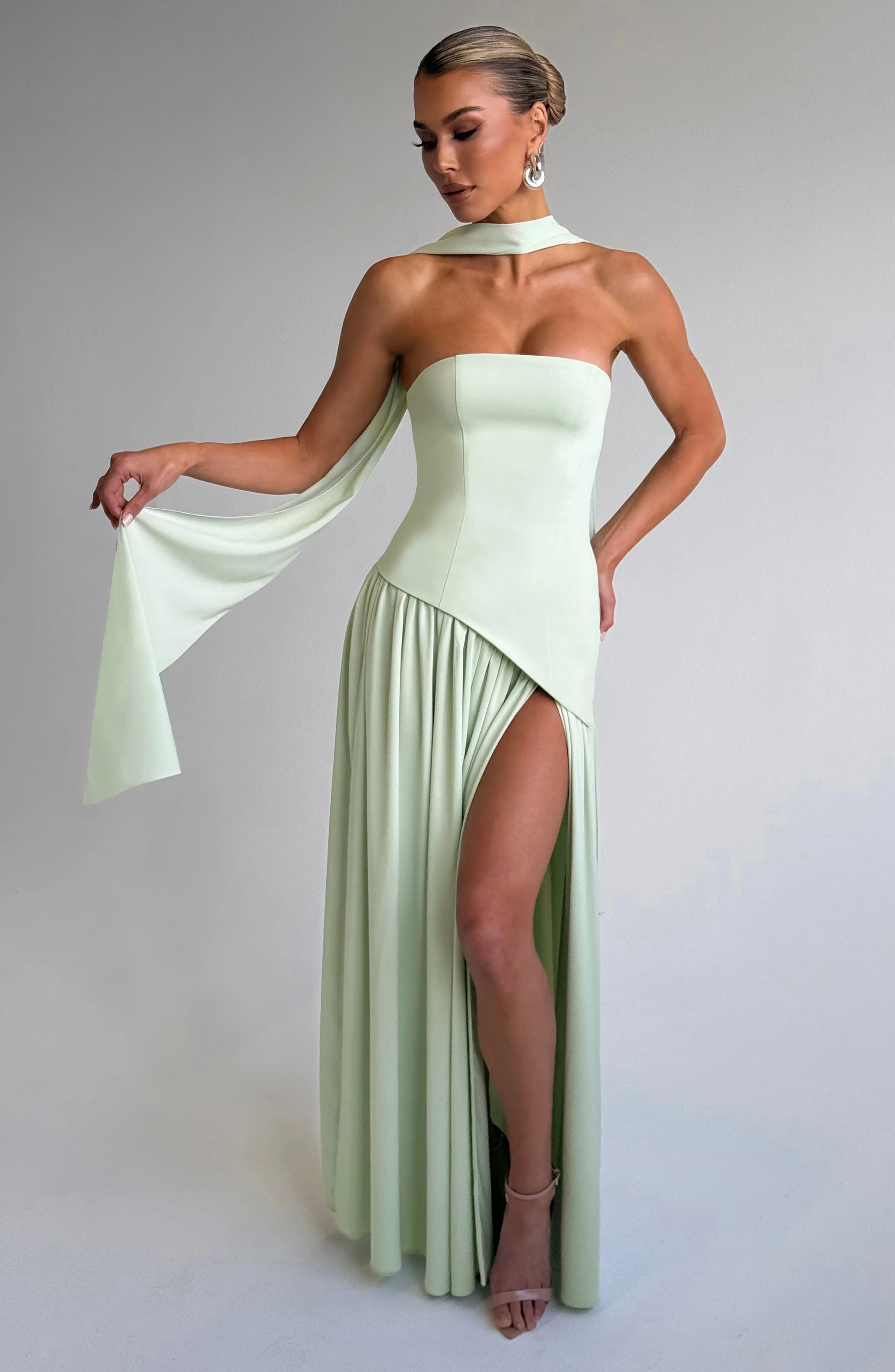 Maliyah Maxi Dress - Mint - Image 7