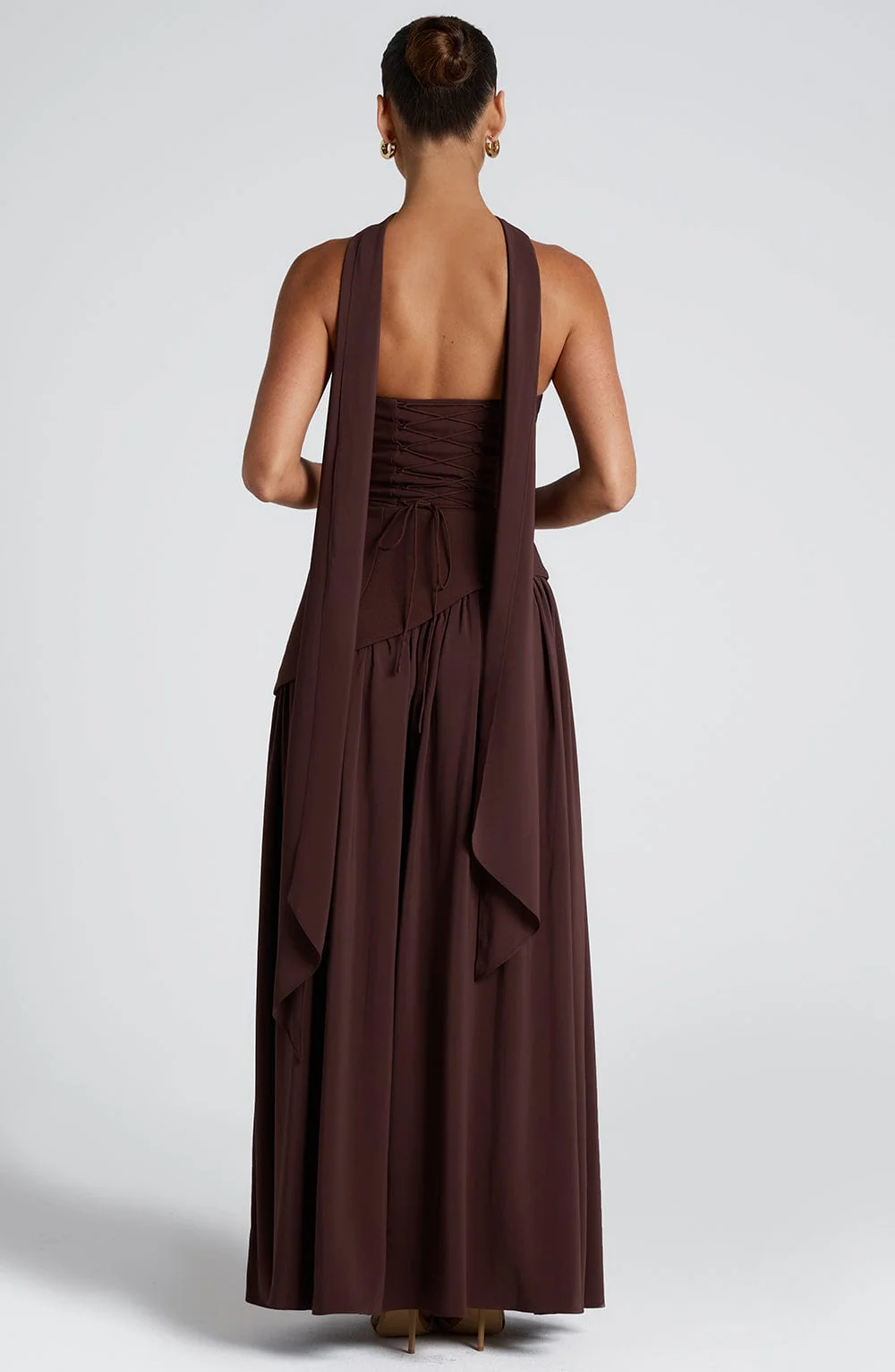 Maliyah Maxi Dress - Plum Brown - Image 4