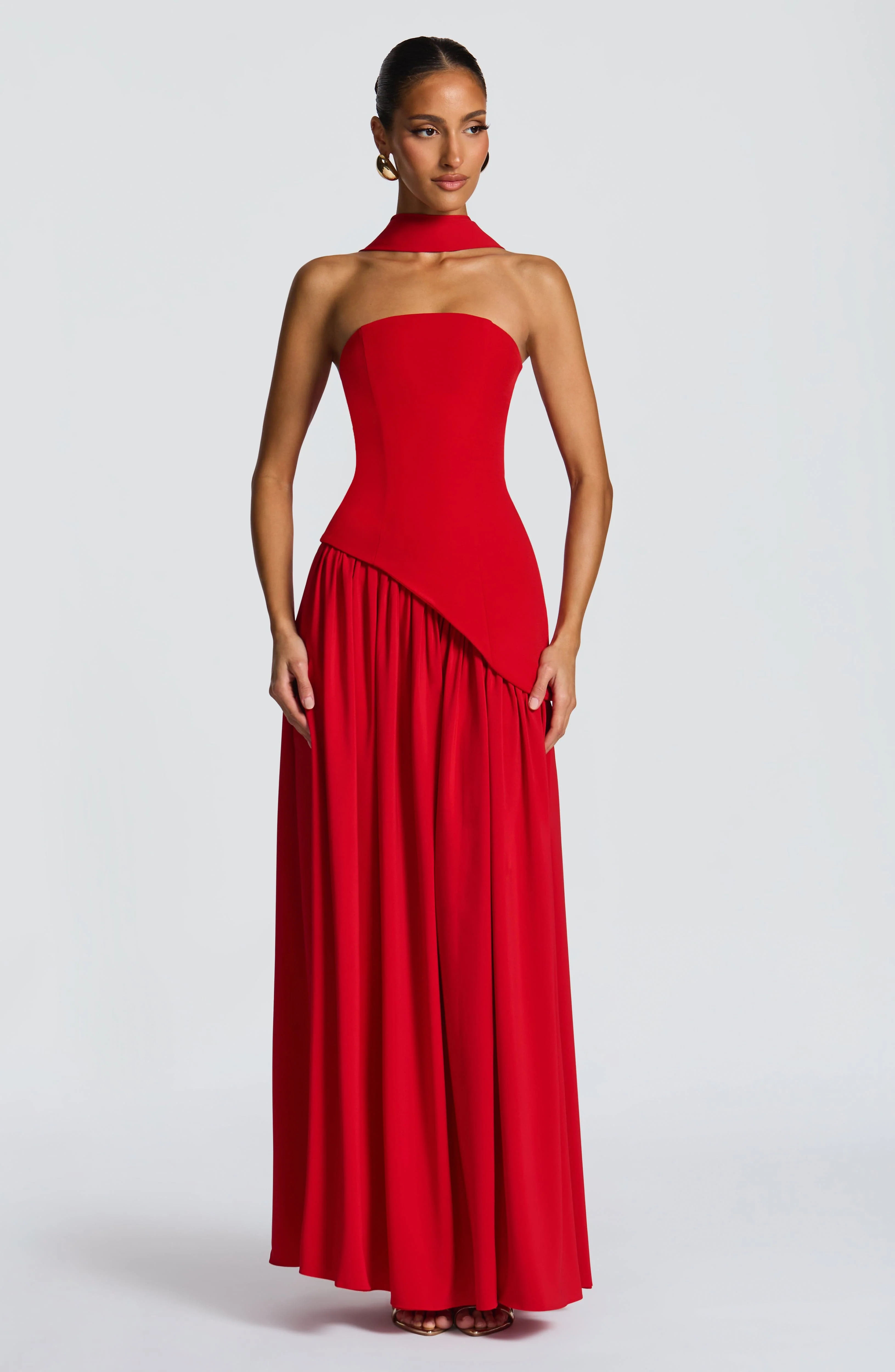 Maliyah Maxi Dress - Red - Image 6