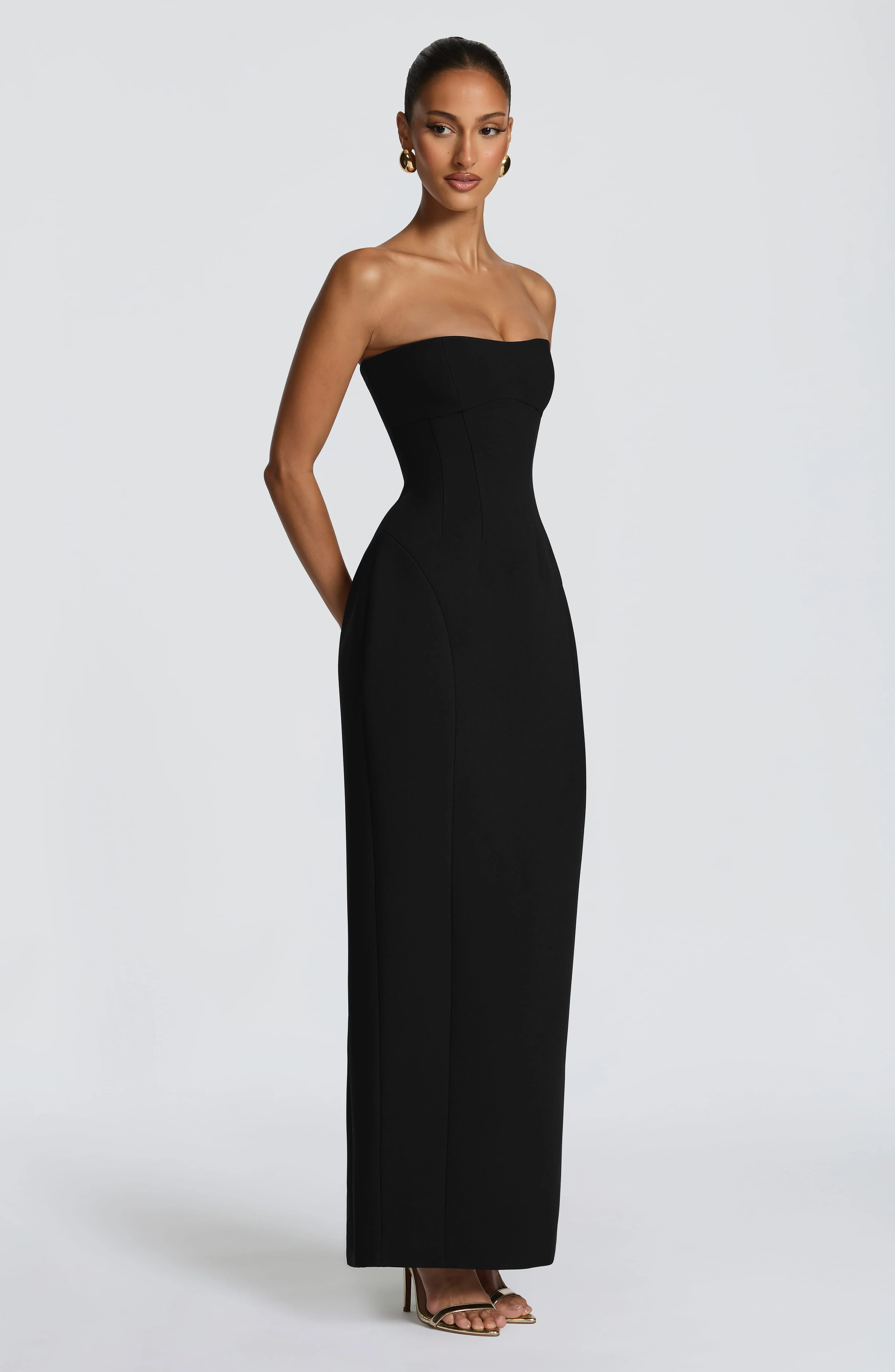 Manon Maxi Dress - Black - Image 3