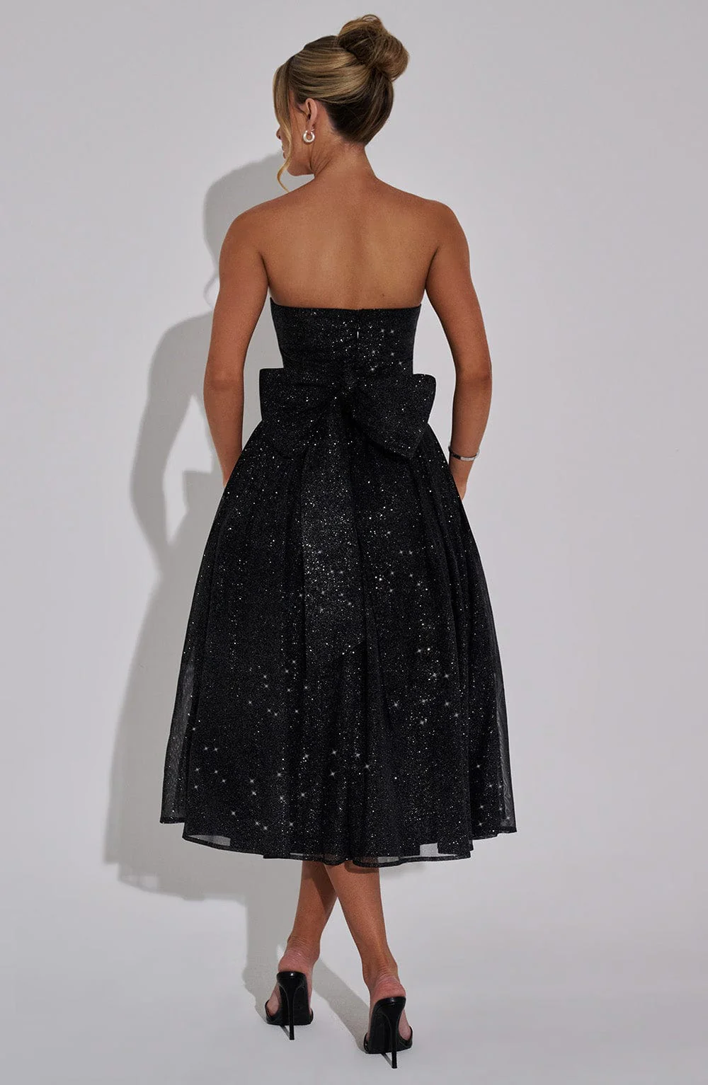 Marissa Midi Dress - Black Sparkle - Image 9