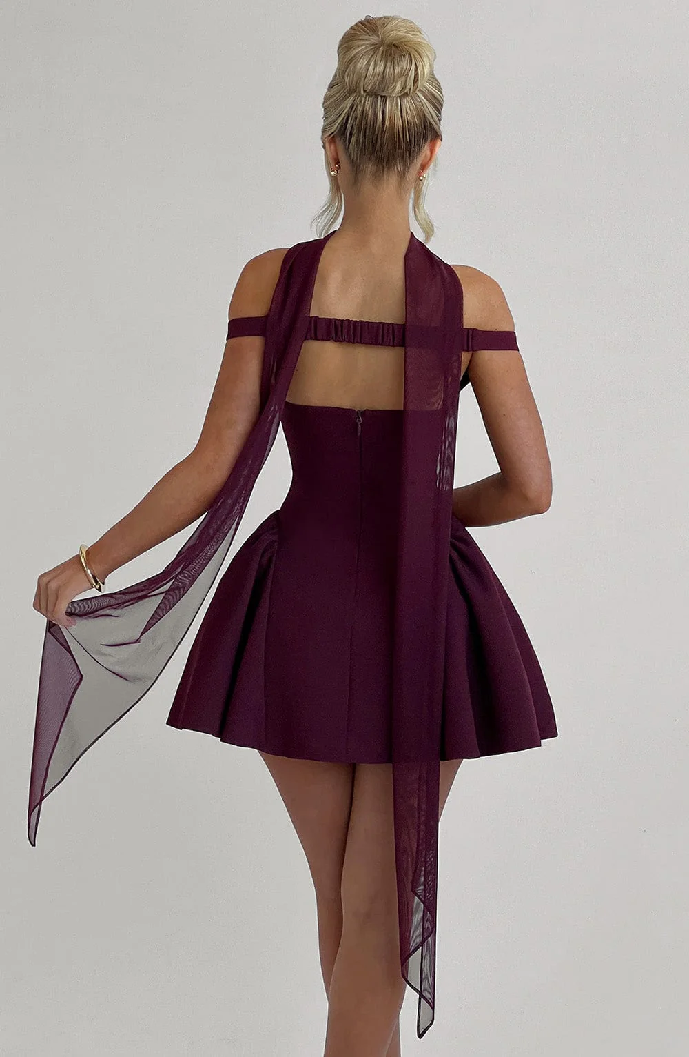 Marla Mini Dress - Cherry Lacquer - Image 21