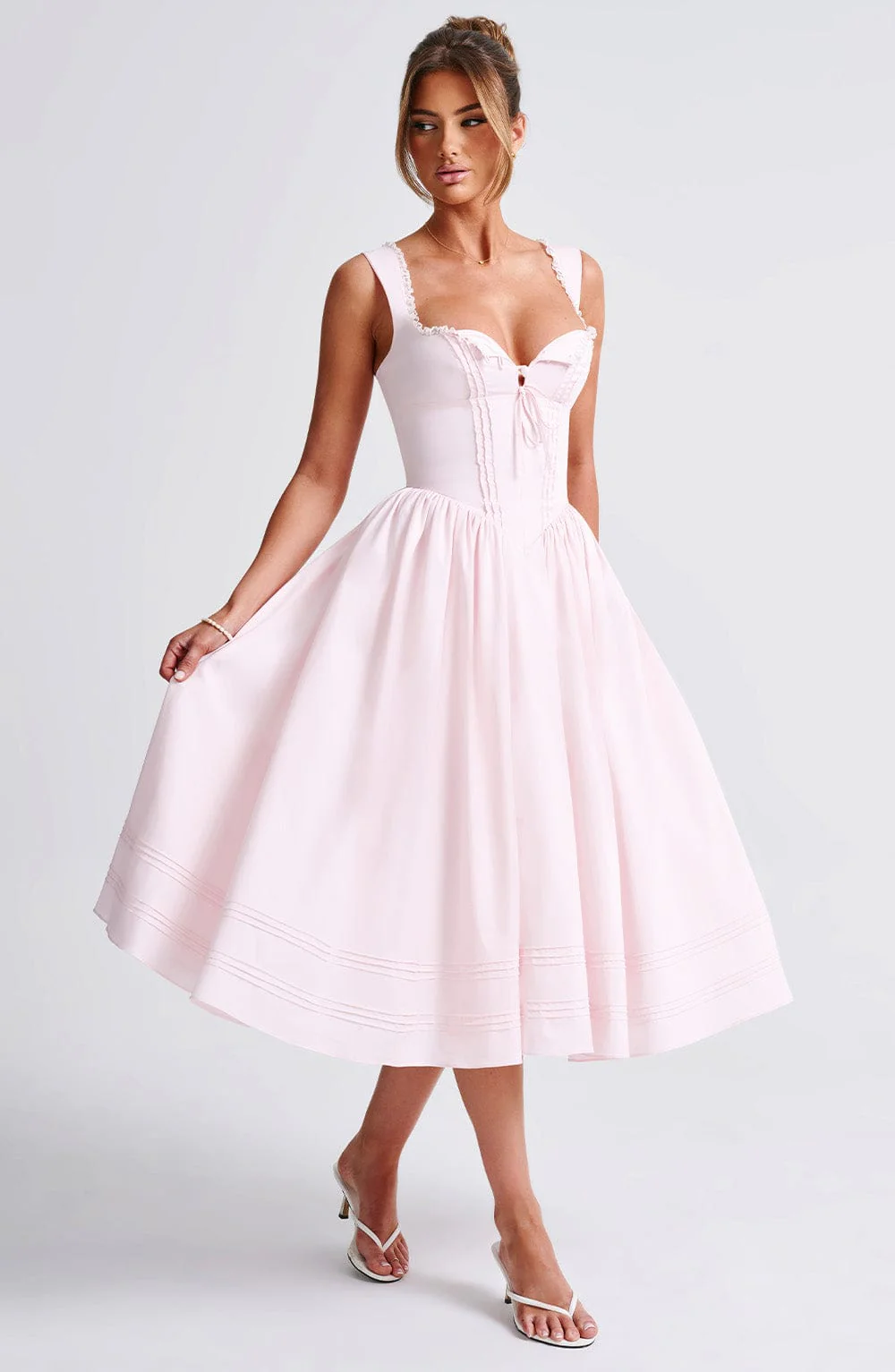 Marlena Midi Dress - Blush - Image 8