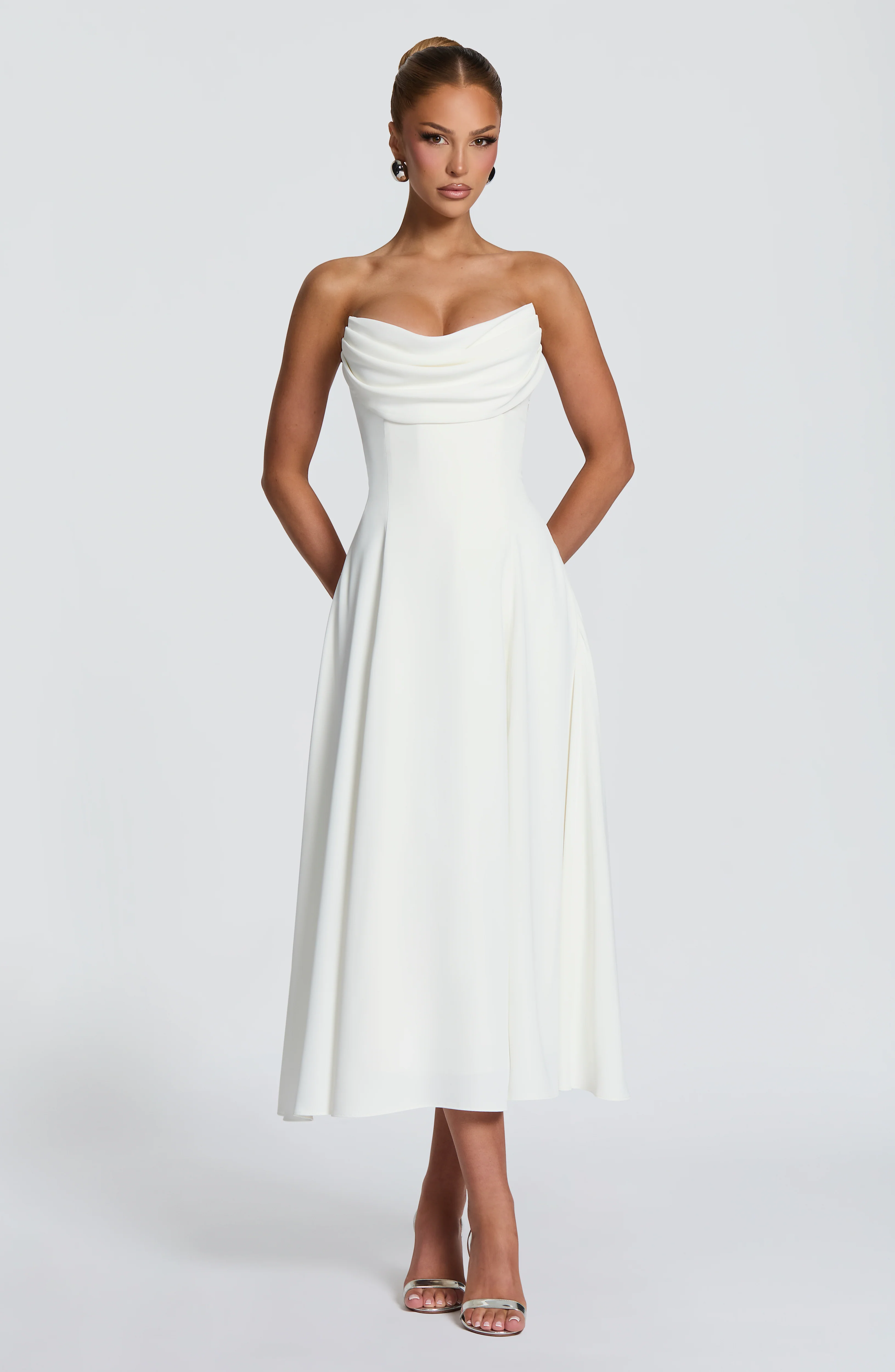 Marlowe Midi Dress - Ivory - Image 5