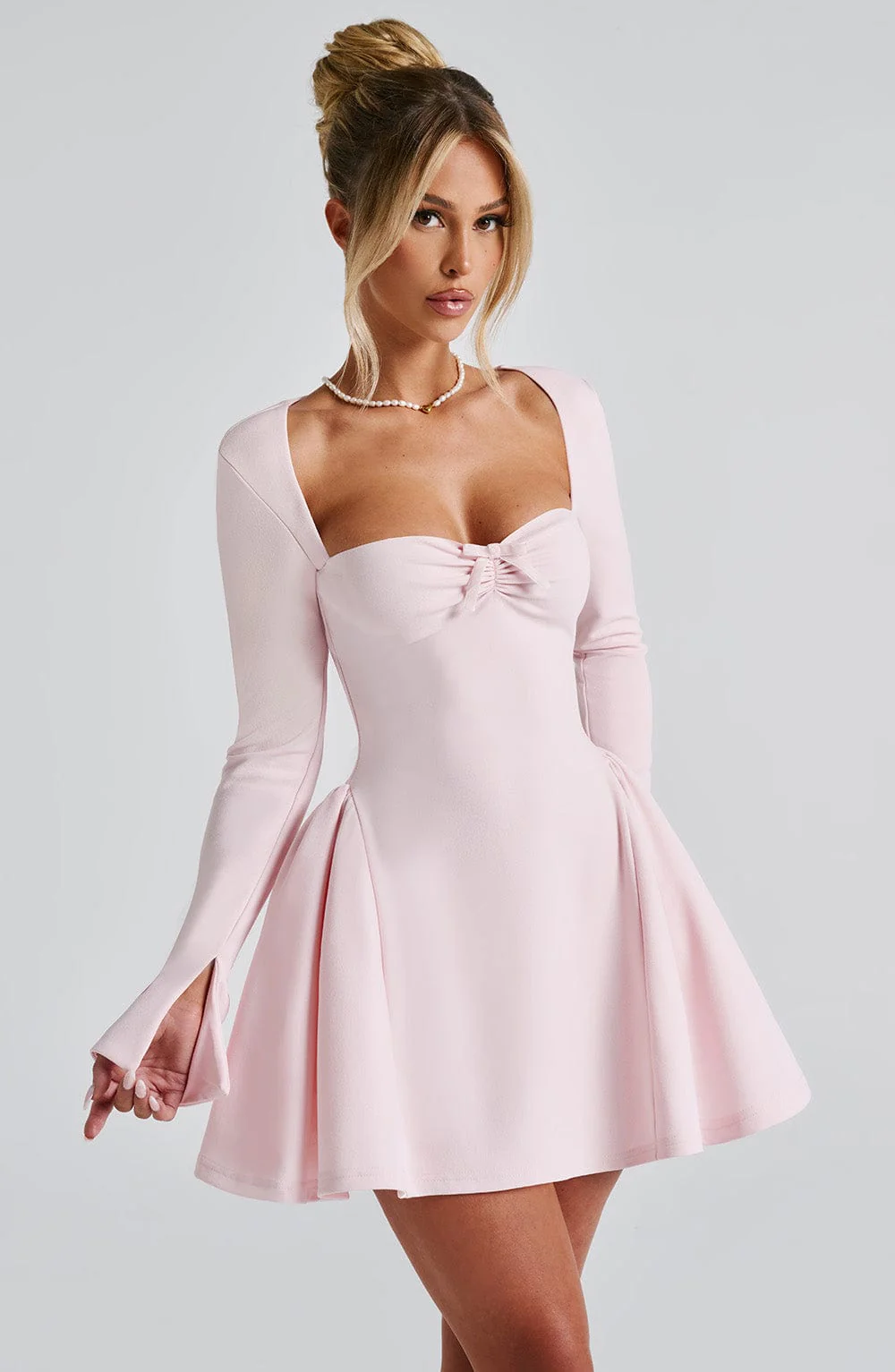 Megan Mini Dress - Blush - Image 7