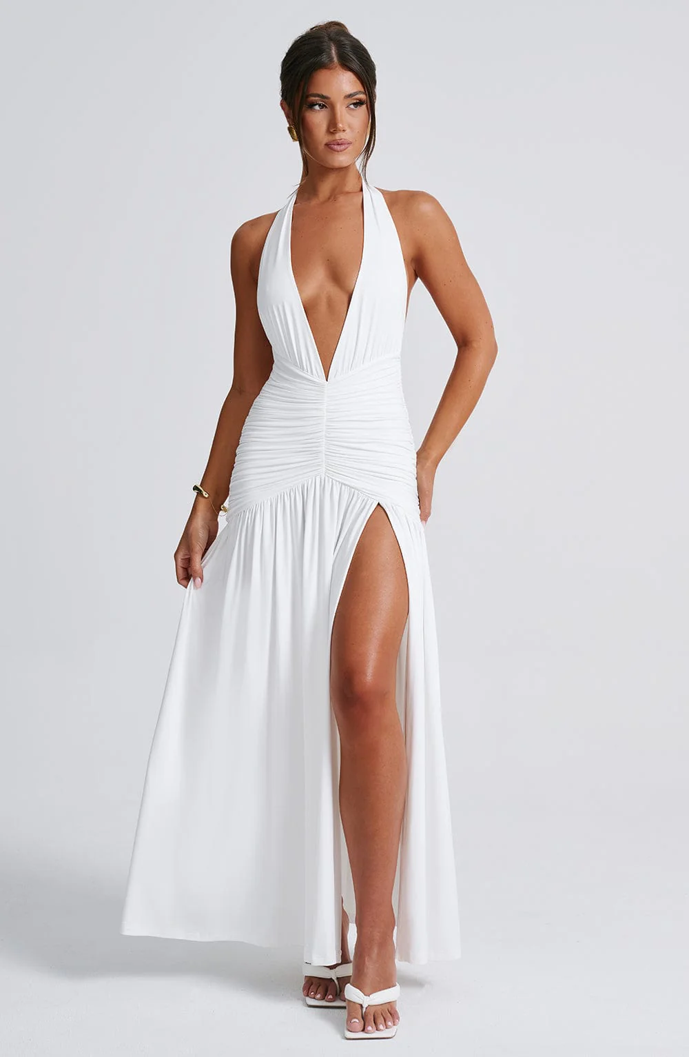 Melania Maxi Dress - White - Image 11