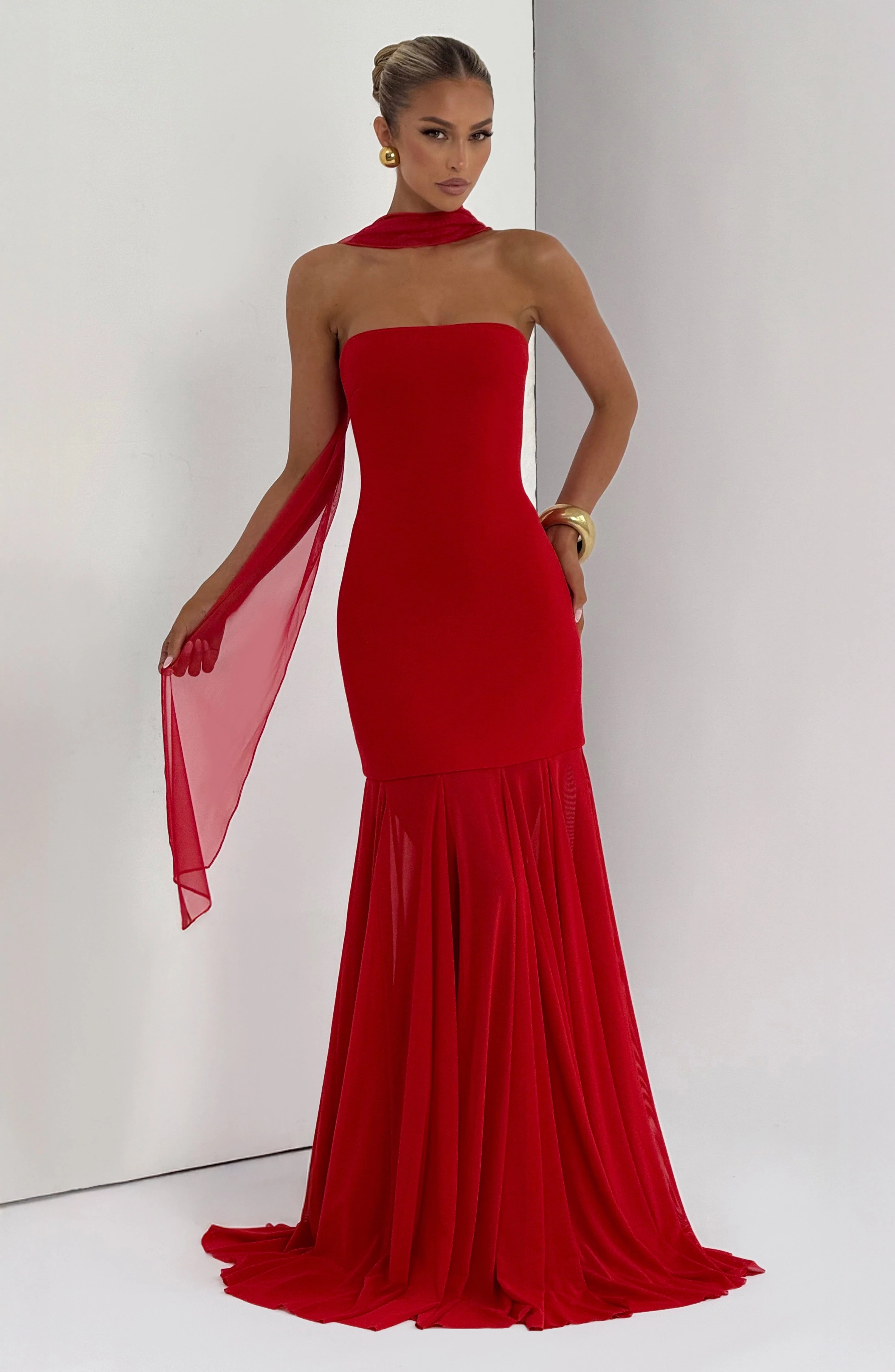 Merritt Gown - Red - Image 8
