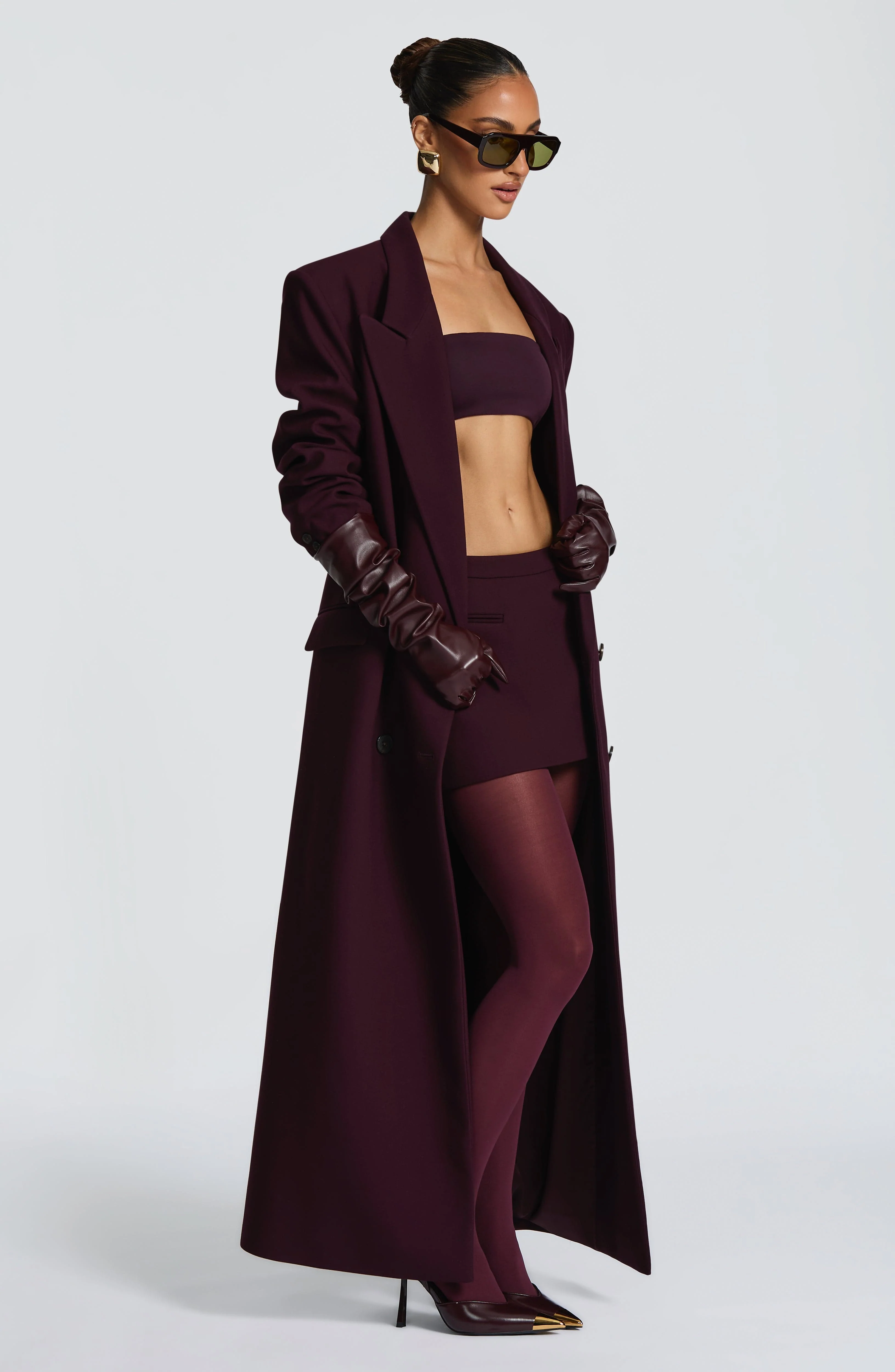 Michelle Coat - Plum - Image 11