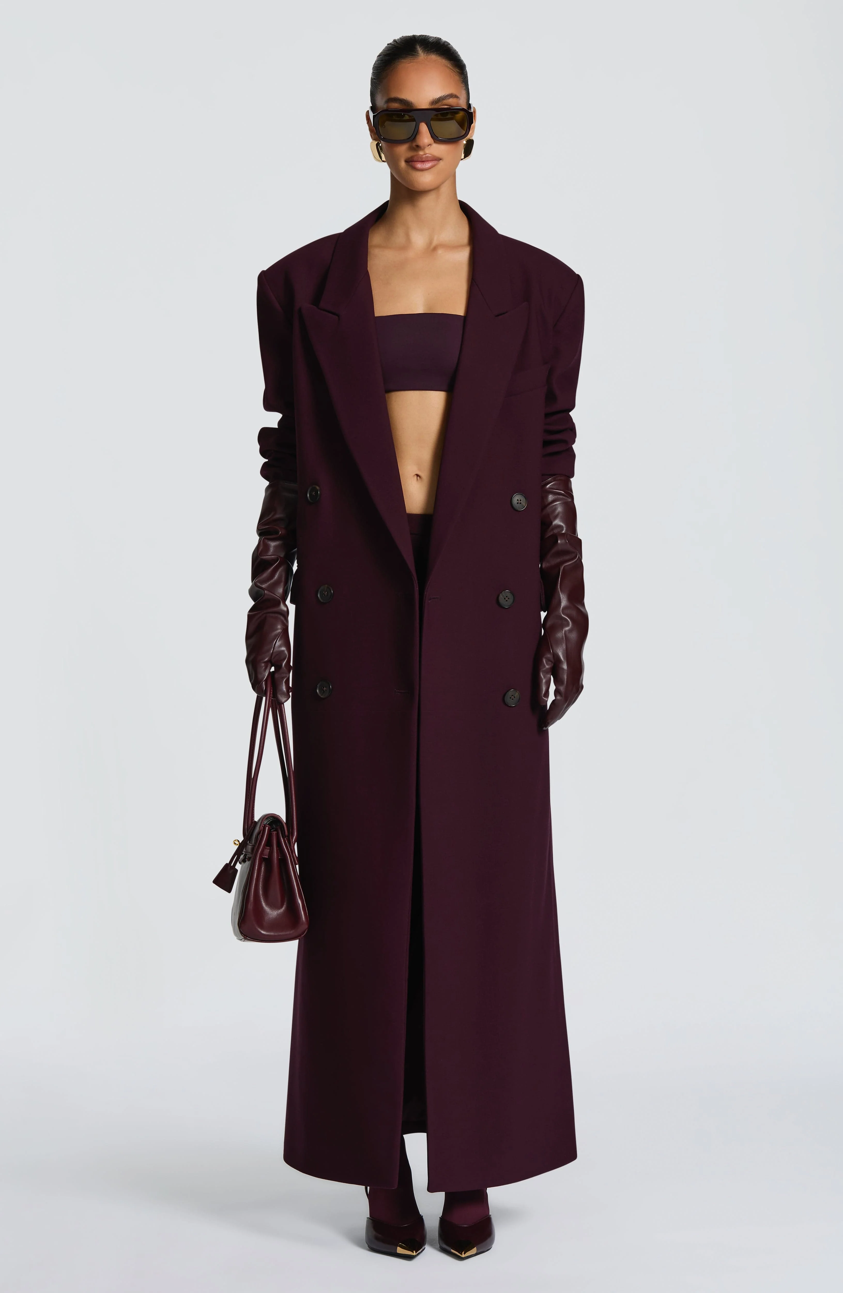 Michelle Coat - Plum - Image 12