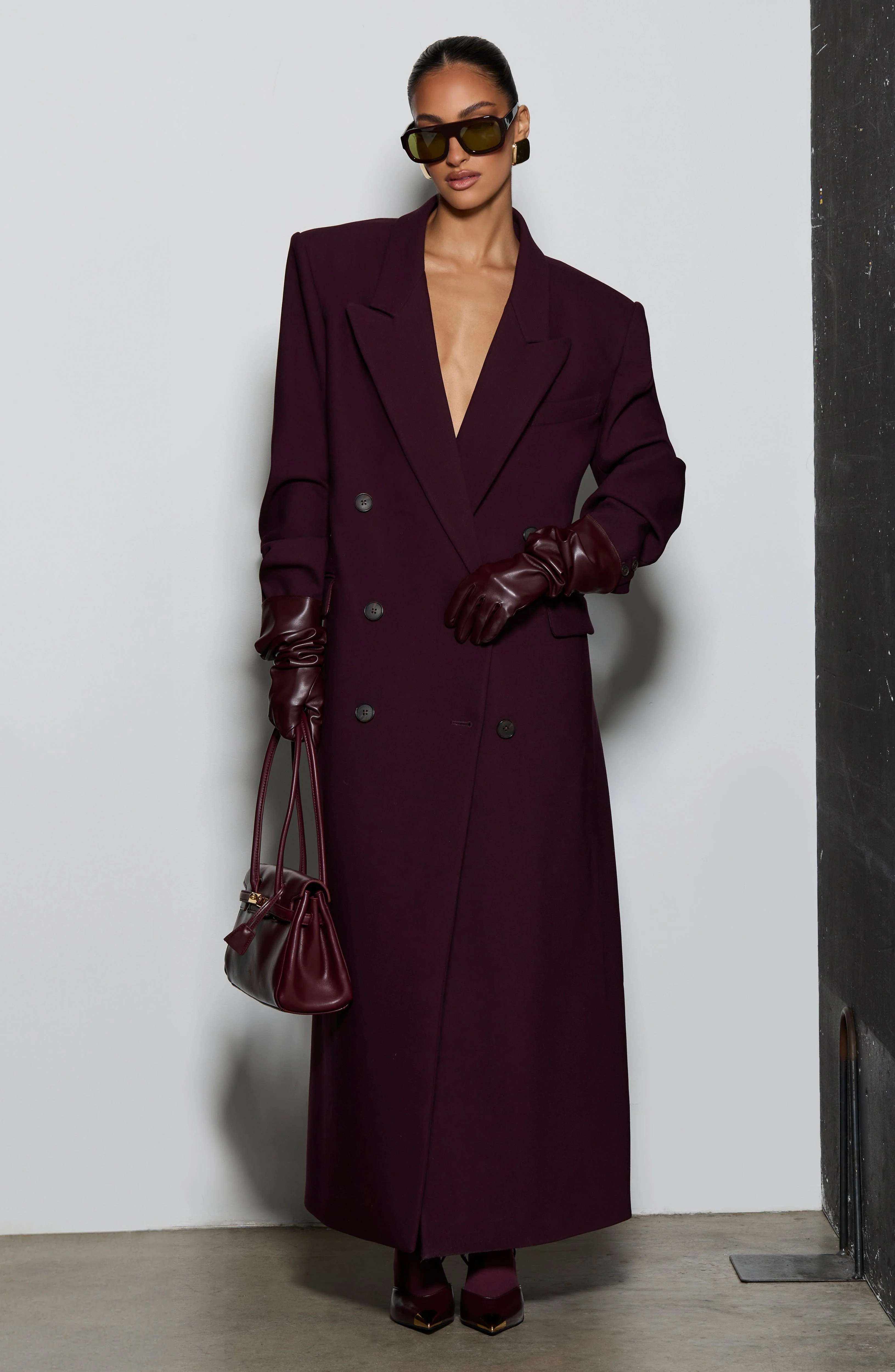 Michelle Coat - Plum - Image 14