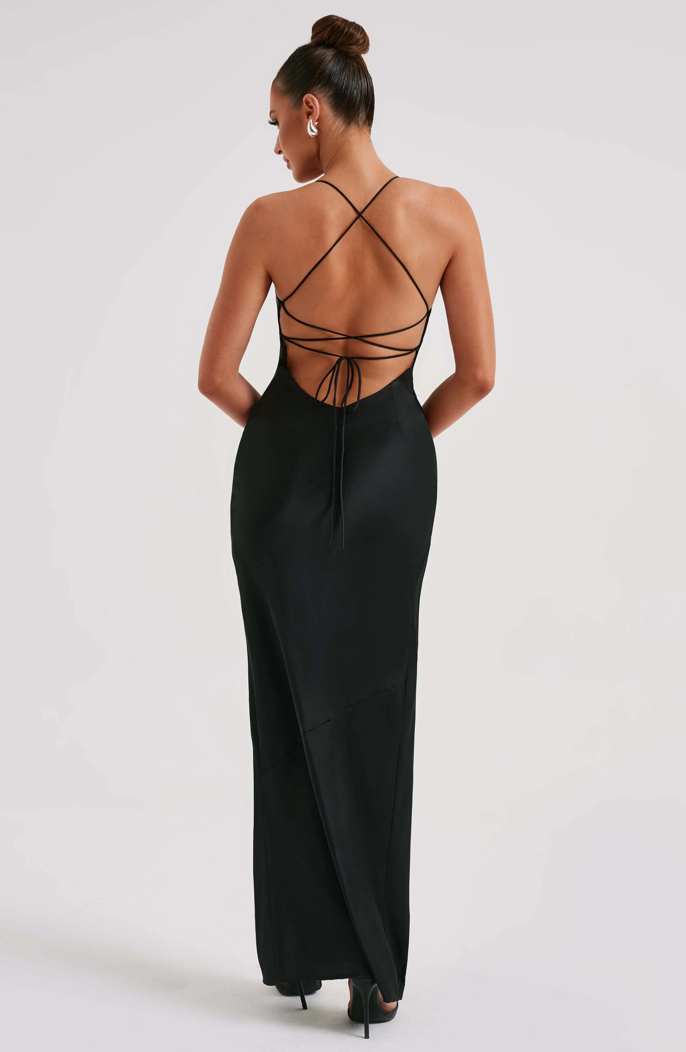 Misha Maxi Dress - Black - Image 7