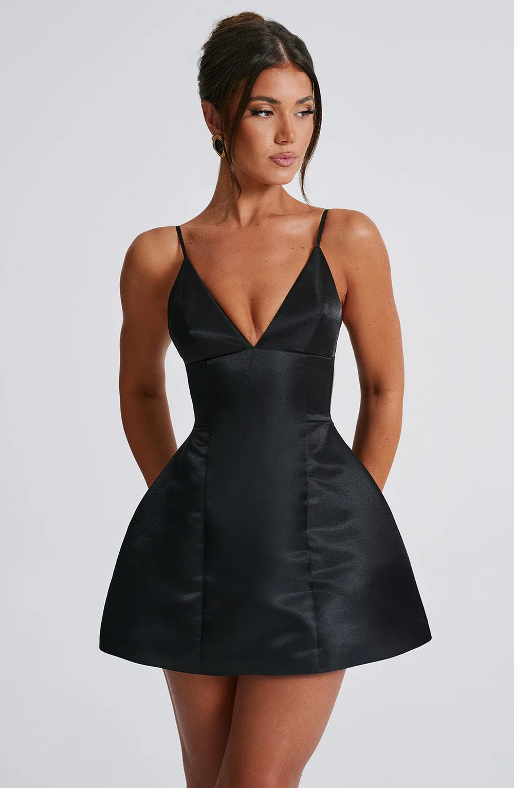 Nicole Mini Dress - Black - Image 6